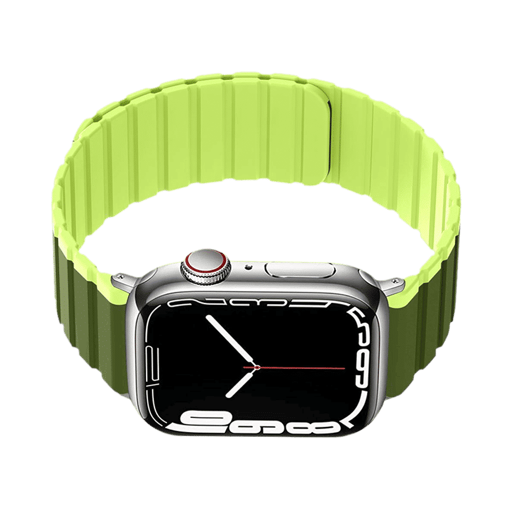 GRIPP Dual Reverser Silicon Magnetic Strap for Apple Watch Ultra 2, WatchUltra, Watch Series SE, 4, 5, 6, 7, 8, 9 & 10 (44mm / 45mm / 46mm / 49mm) (Lightweight, Military Parrot Green) GRIPP Dual Reverser Silicon Magnetic Strap for Apple Watch Ultra 2, WatchUltra, Watch Series SE, 4, 5, 6, 7, 8, 9 & 10 (44mm / 45mm / 46mm / 49mm) (Lightweight, Military Parrot Green)_6