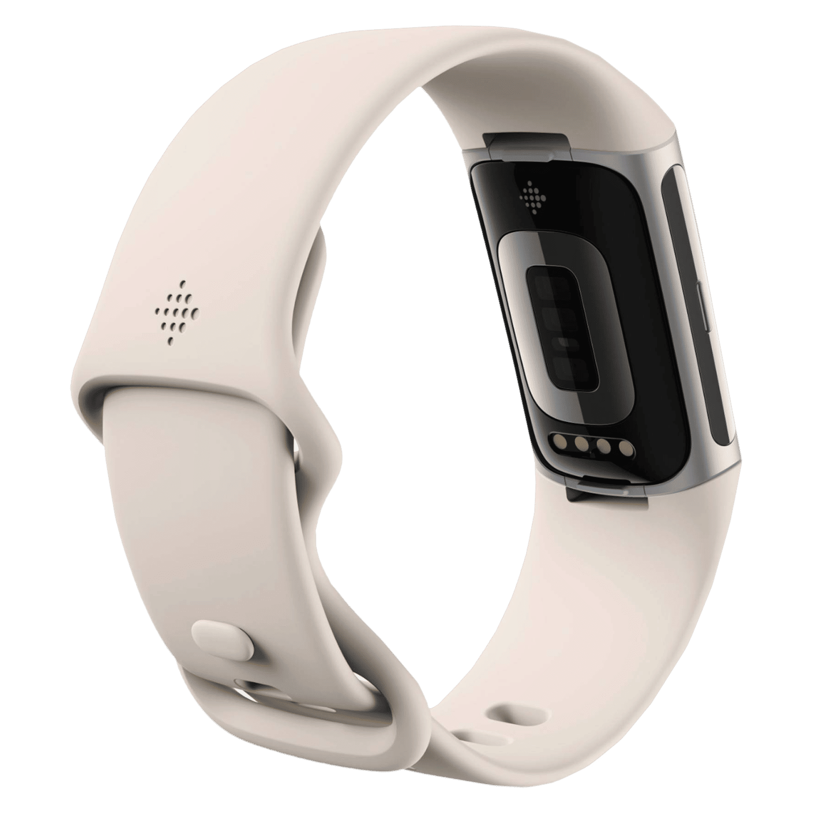 fitbit Charge 6 Fitness Tracker with Stress Management (1.03 Inch, 5ATM Water Resistance, Porcelain & Silver Aluminium Strap)_6