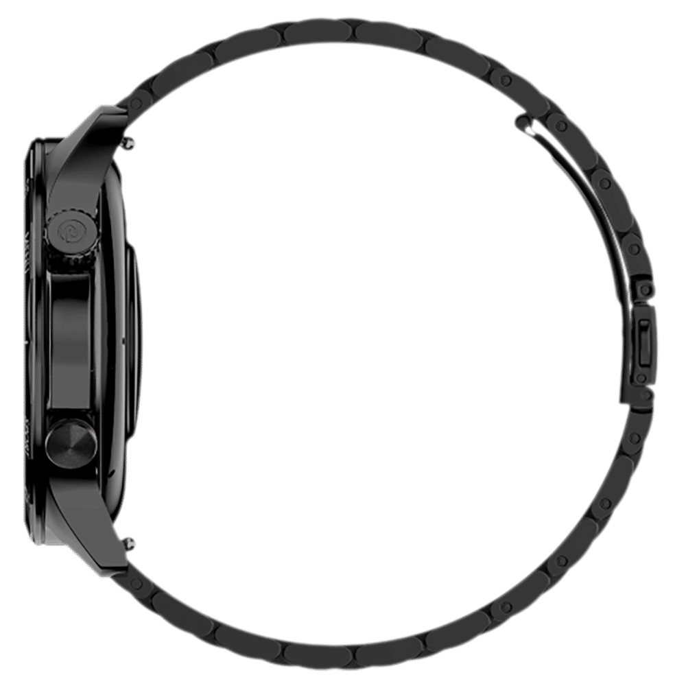 noise NoiseFit Mettalix Smartwatch with Bluetooth Calling (35.5mm HD Display, IP68 Water Resistant, Elite Black Strap)_4