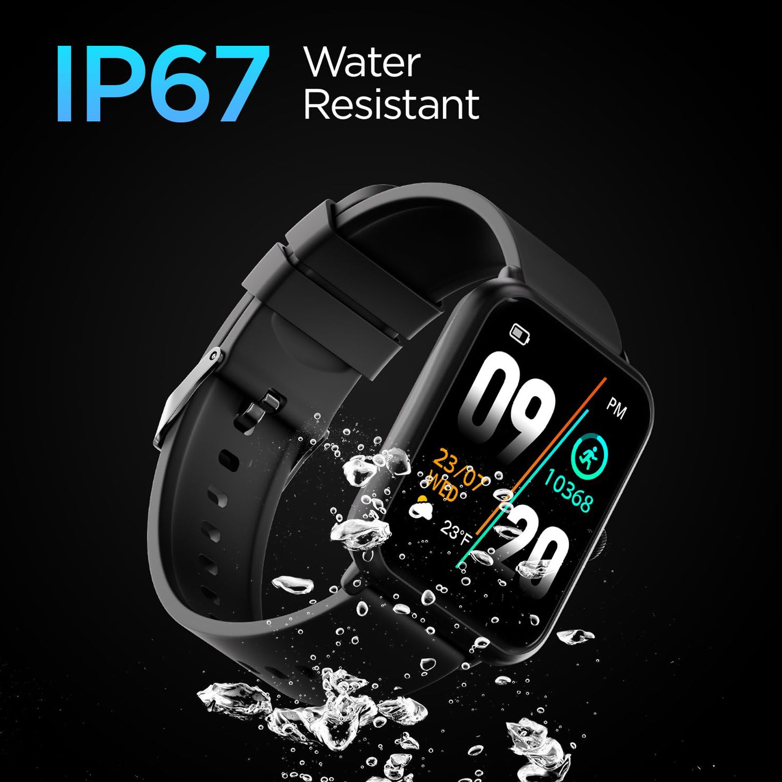 FIRE-BOLTT Ninja Call Pro Smartwatch with Bluetooth Calling (43mm HD Display, IP67 Water Resistant, Black Strap)_8