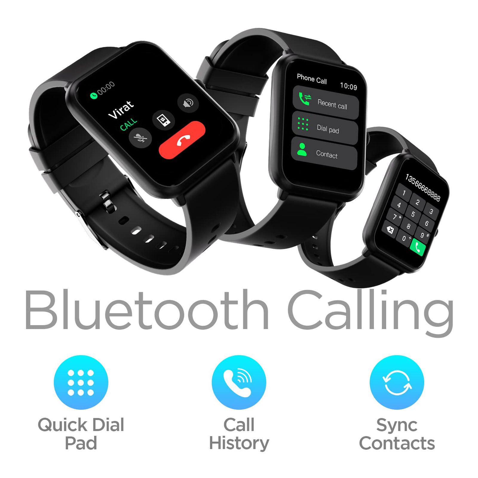 FIRE-BOLTT Ninja Call Pro Smartwatch with Bluetooth Calling (43mm HD Display, IP67 Water Resistant, Black Strap)_9