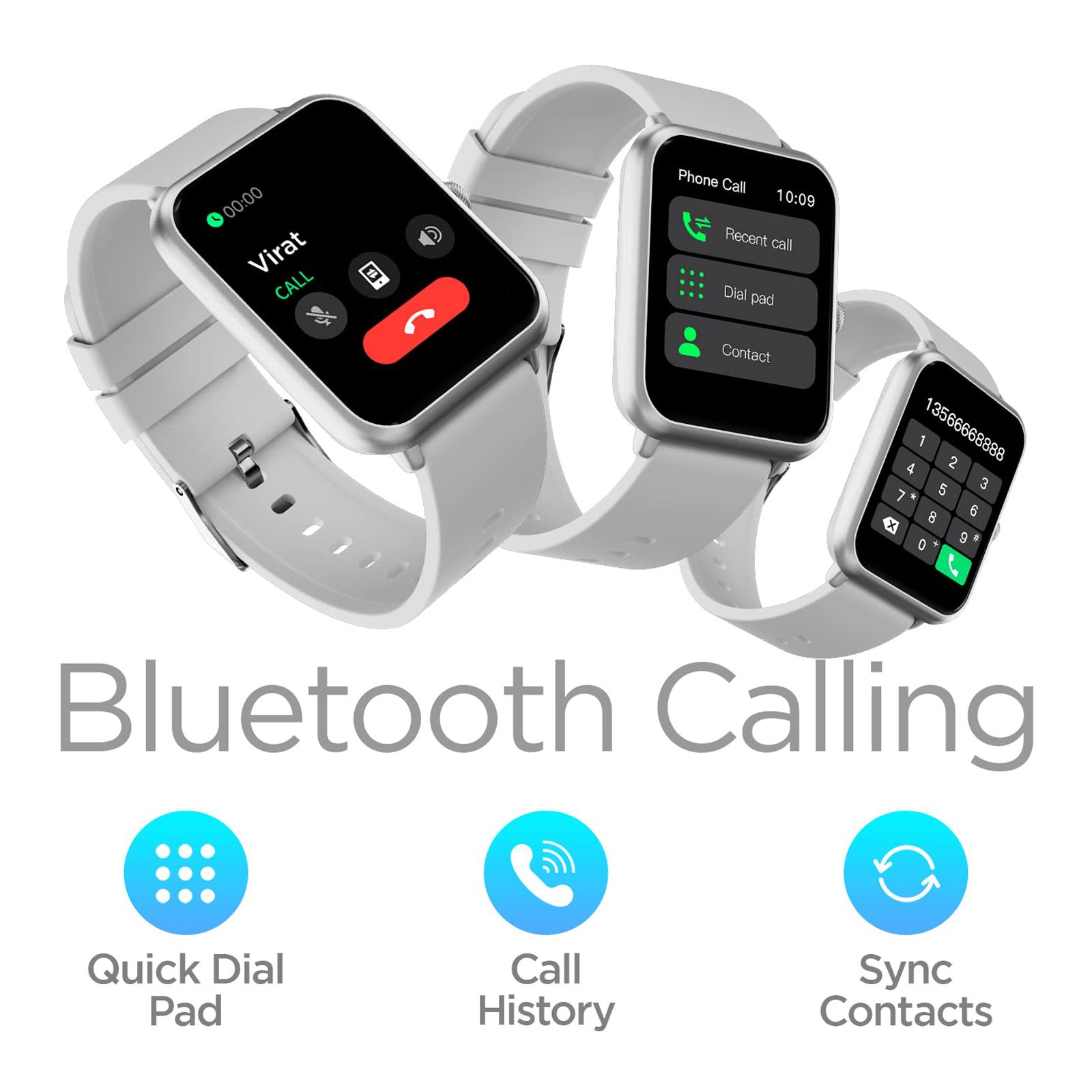 FIRE-BOLTT Ninja Call Pro Smartwatch with Bluetooth Calling (43mm HD Display, IP67 Water Resistant, Grey Strap)_10