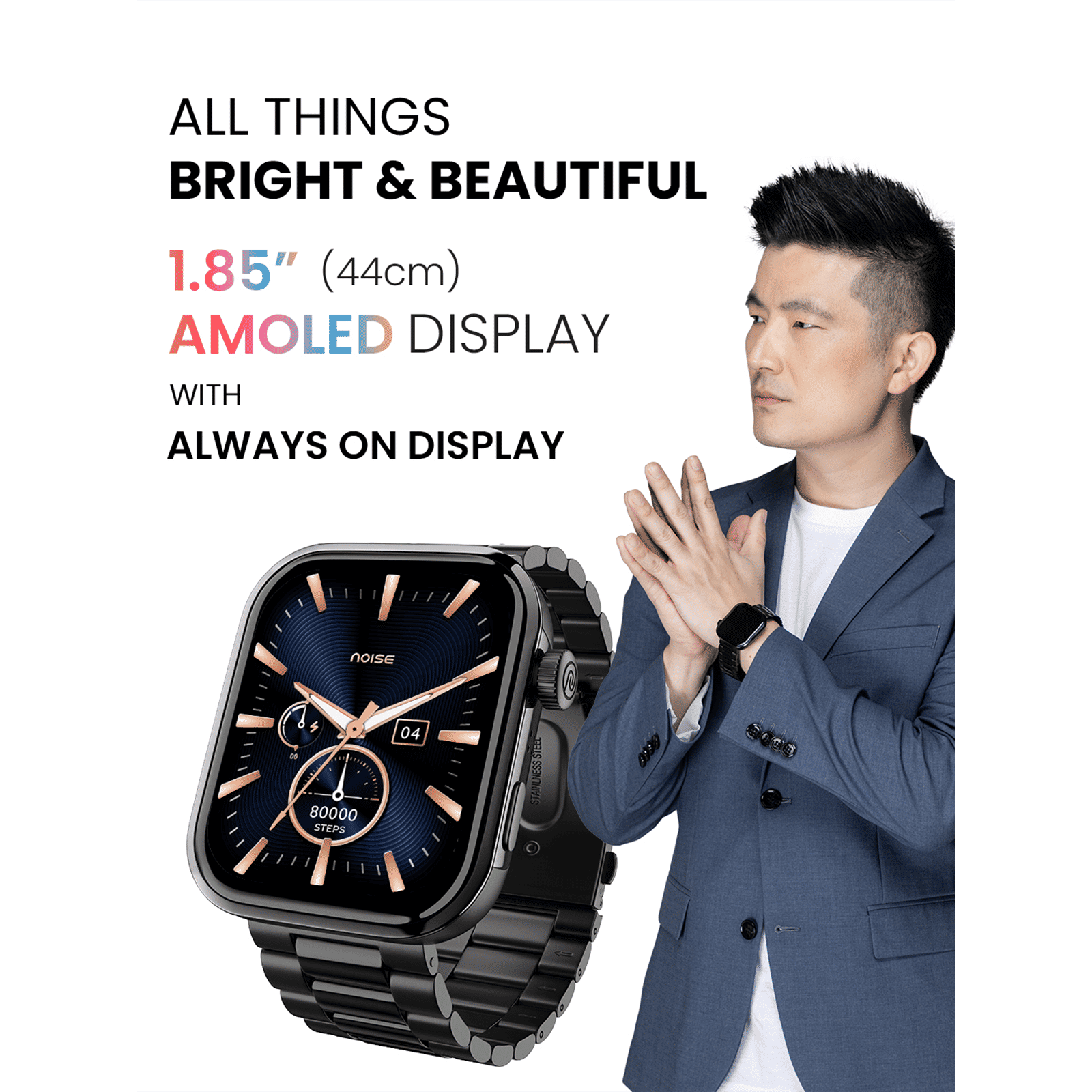 noise ColorFit Pro 5 Smartwatch with Bluetooth Calling (46.99mm AMOLED Display, IP68 Water Resistant, Elite Black Strap) noise ColorFit Pro 5 Smartwatch with Bluetooth Calling (46.99mm AMOLED Display, IP68 Water Resistant, Elite Black Strap)_17