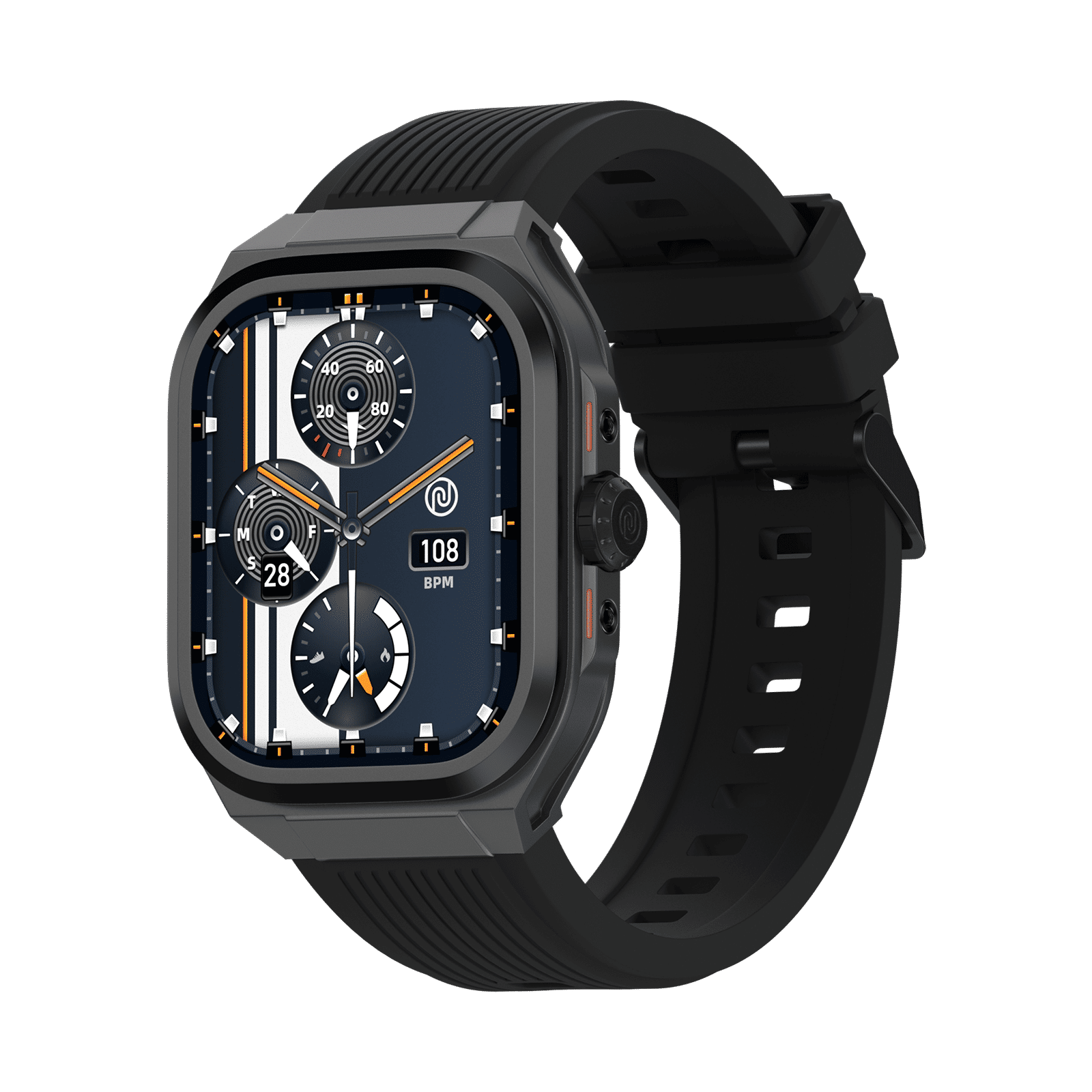 noise ColorFit Thrill Smartwatch with Bluetooth Calling (50.8mm, 1.5ATM Water Resistant, Jet Black Strap)_4
