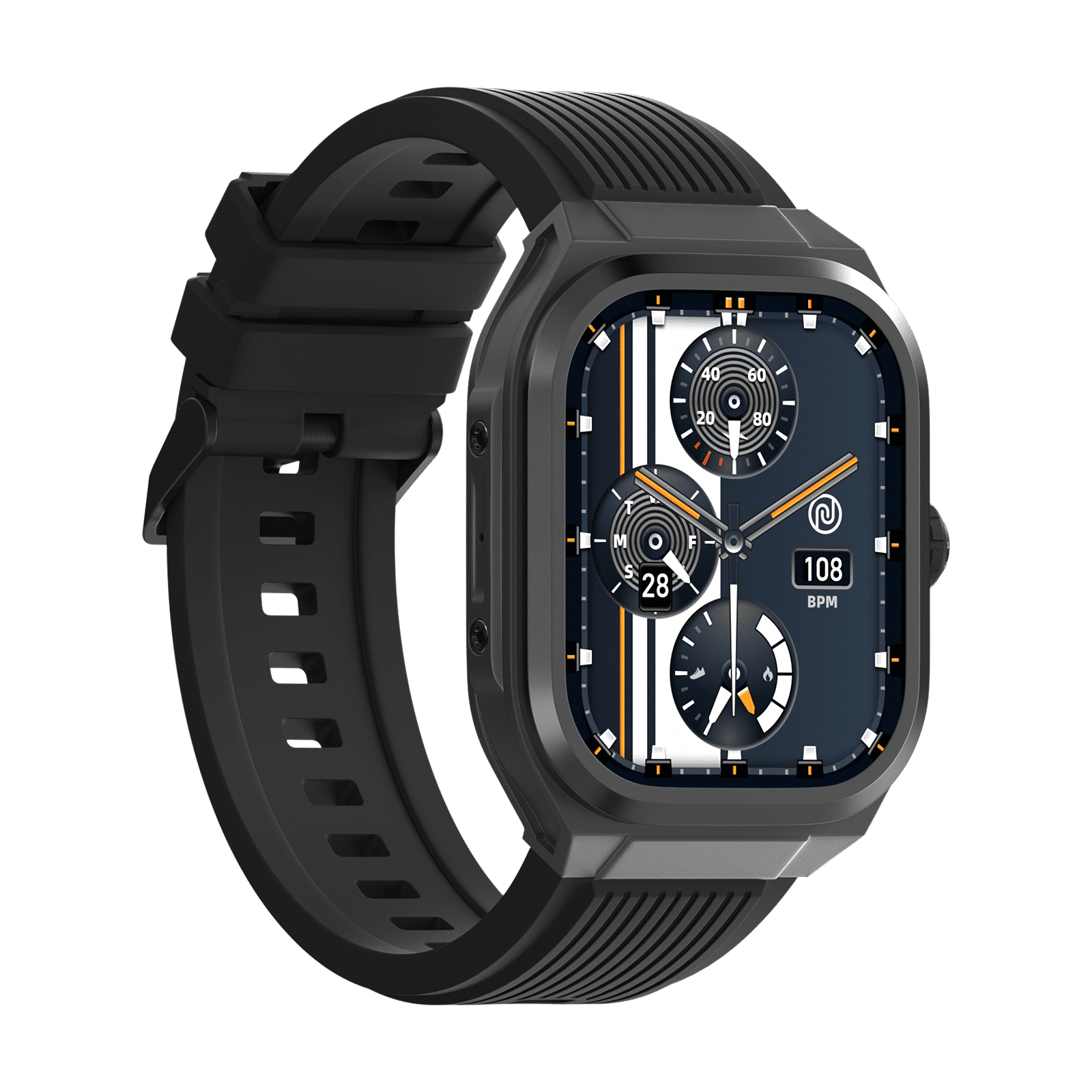 noise ColorFit Thrill Smartwatch with Bluetooth Calling (50.8mm, 1.5ATM Water Resistant, Jet Black Strap)_6