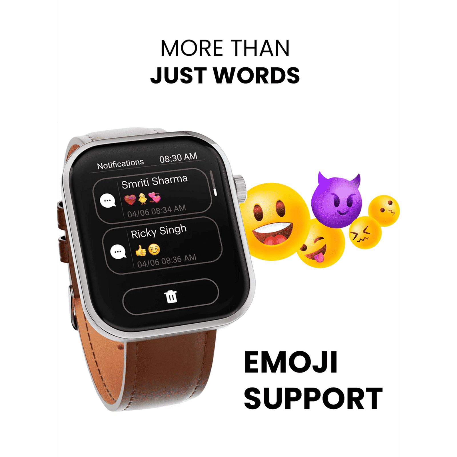 noise ColorFit Pro 5 Smartwatch with Bluetooth Calling (46.99mm AMOLED Display, IP68 Water Resistant, Midnight Black Strap)_12