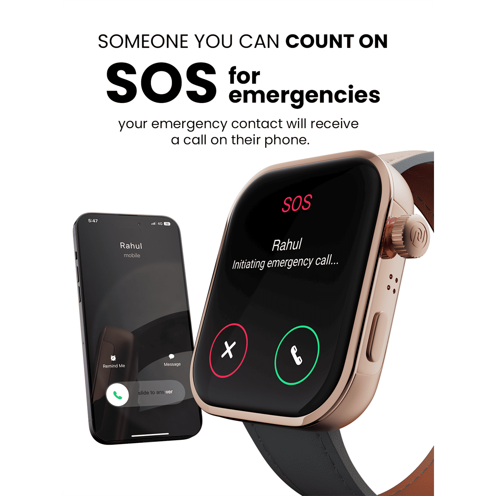 noise ColorFit Pro 5 Smartwatch with Bluetooth Calling (46.99mm AMOLED Display, IP68 Water Resistant, Midnight Black Strap)_14