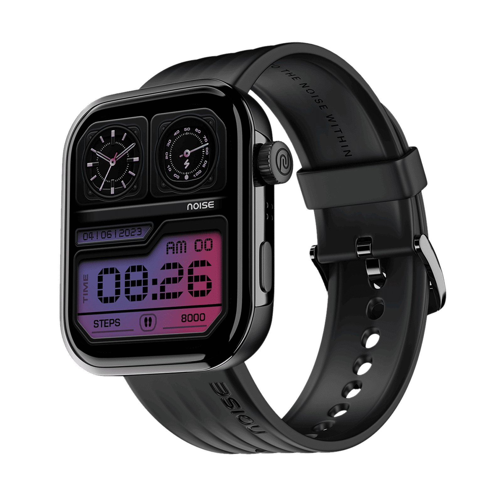 noise ColorFit Pro 5 Smartwatch with Bluetooth Calling (46.99mm AMOLED Display, IP68 Water Resistant, Midnight Black Strap)_4