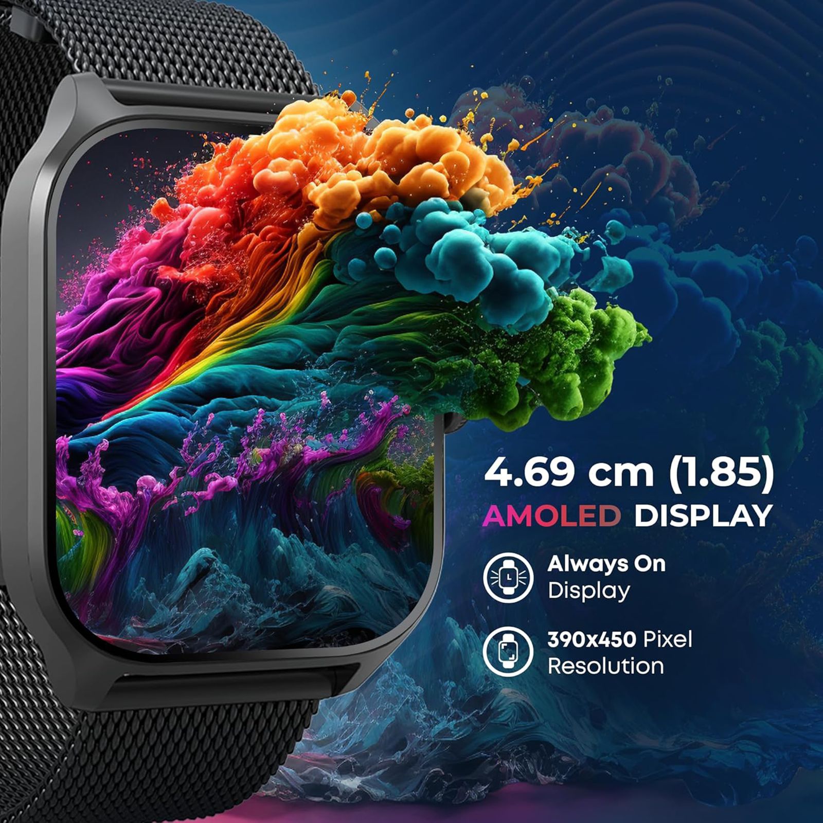 TITAN Zeal Smartwatch with Bluetooth Calling (46.9mm AMOLED Display, IP68 Water Resistant, Black Leather Strap) TITAN Zeal Smartwatch with Bluetooth Calling (46.9mm AMOLED Display, IP68 Water Resistant, Black Leather Strap)_7