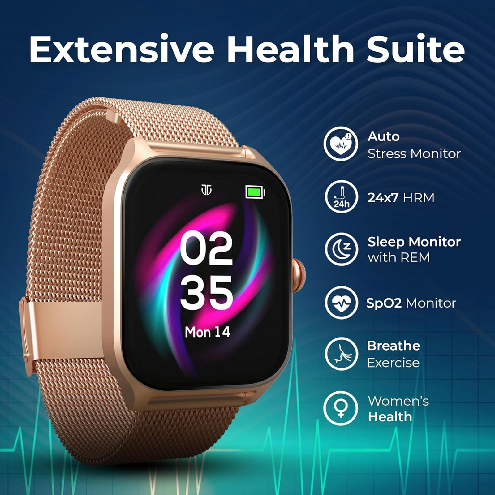 TITAN Zeal Smartwatch with Bluetooth Calling (46.9mm AMOLED Display, IP68 Water Resistant, Black Leather Strap) TITAN Zeal Smartwatch with Bluetooth Calling (46.9mm AMOLED Display, IP68 Water Resistant, Black Leather Strap)_9