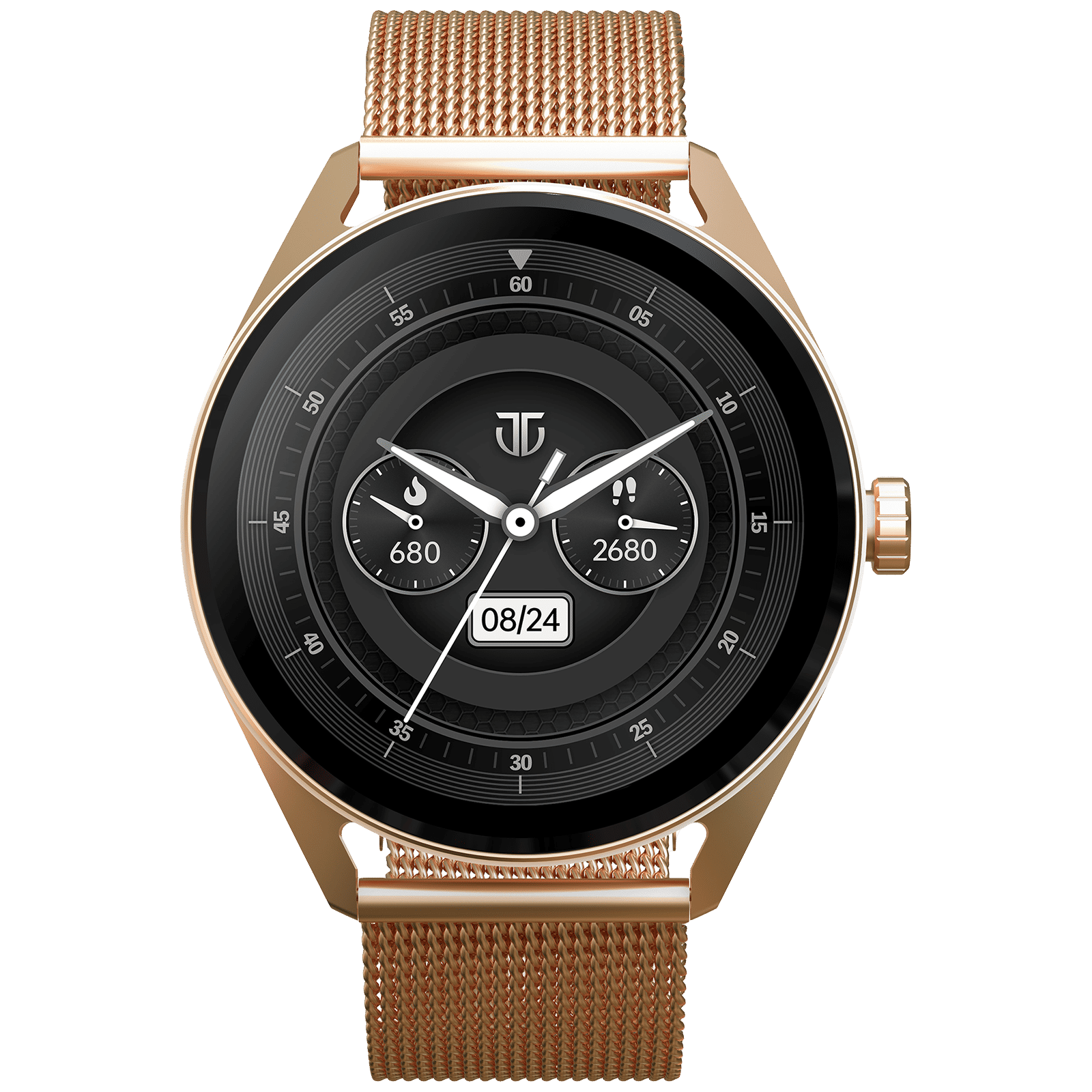 TITAN Crest Smartwatch with Bluetooth Calling (36.3mm AMOLED Display, IP68 Water Resistant, Rose Gold Strap) TITAN Crest Smartwatch with Bluetooth Calling (36.3mm AMOLED Display, IP68 Water Resistant, Rose Gold Strap)_1