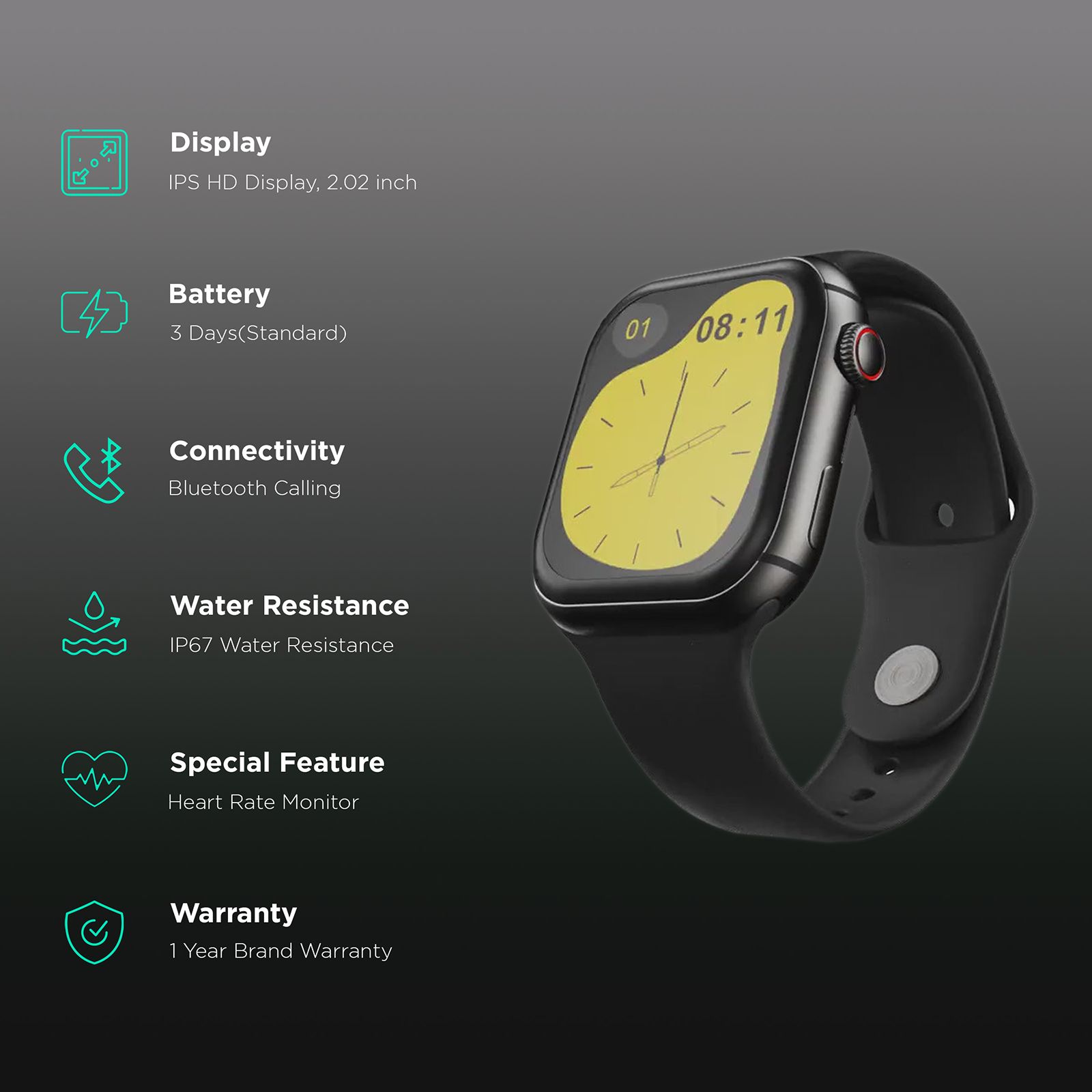 FIRE-BOLTT Dream GPS+Wi-Fi+4G SIM+Bluetooth Android OS Wristphone (51.3mm HD Display, Cortex A7MP CPU, Google Play Store, Shadow Glide Strap)_2