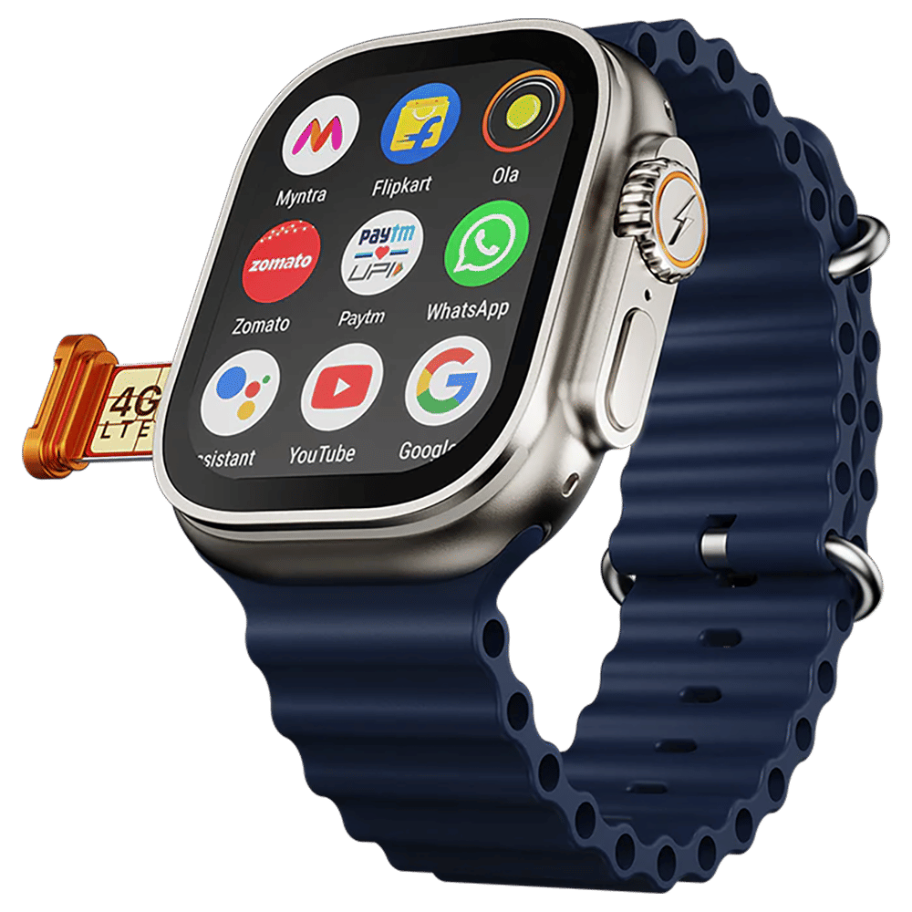 FIRE-BOLTT Oracle GPS+Wi-Fi+4G SIM+Bluetooth Android OS Wristphone (50mm Display, ARM CortexTM A53 MP, Play Store Unlimited Apps, Marine Mirage Strap)_1