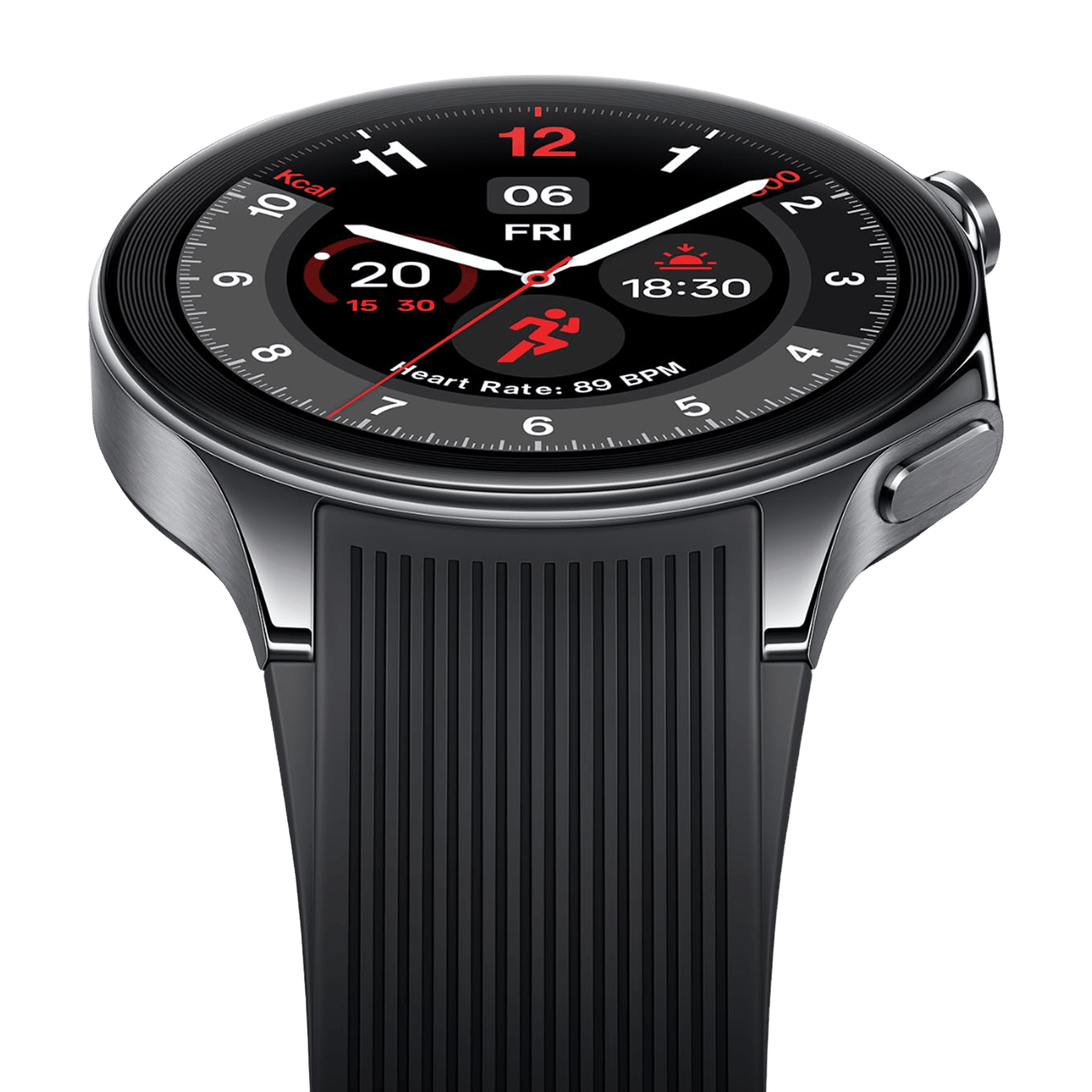 OnePlus Watch 2 Wi-Fi+Bluetooth Wear OS 4.0 Smartwatch (36.3mm AMOLED Display, Snapdragon W5 Gen 1, Dual-frequency GPS, Black Steel Strap)_9