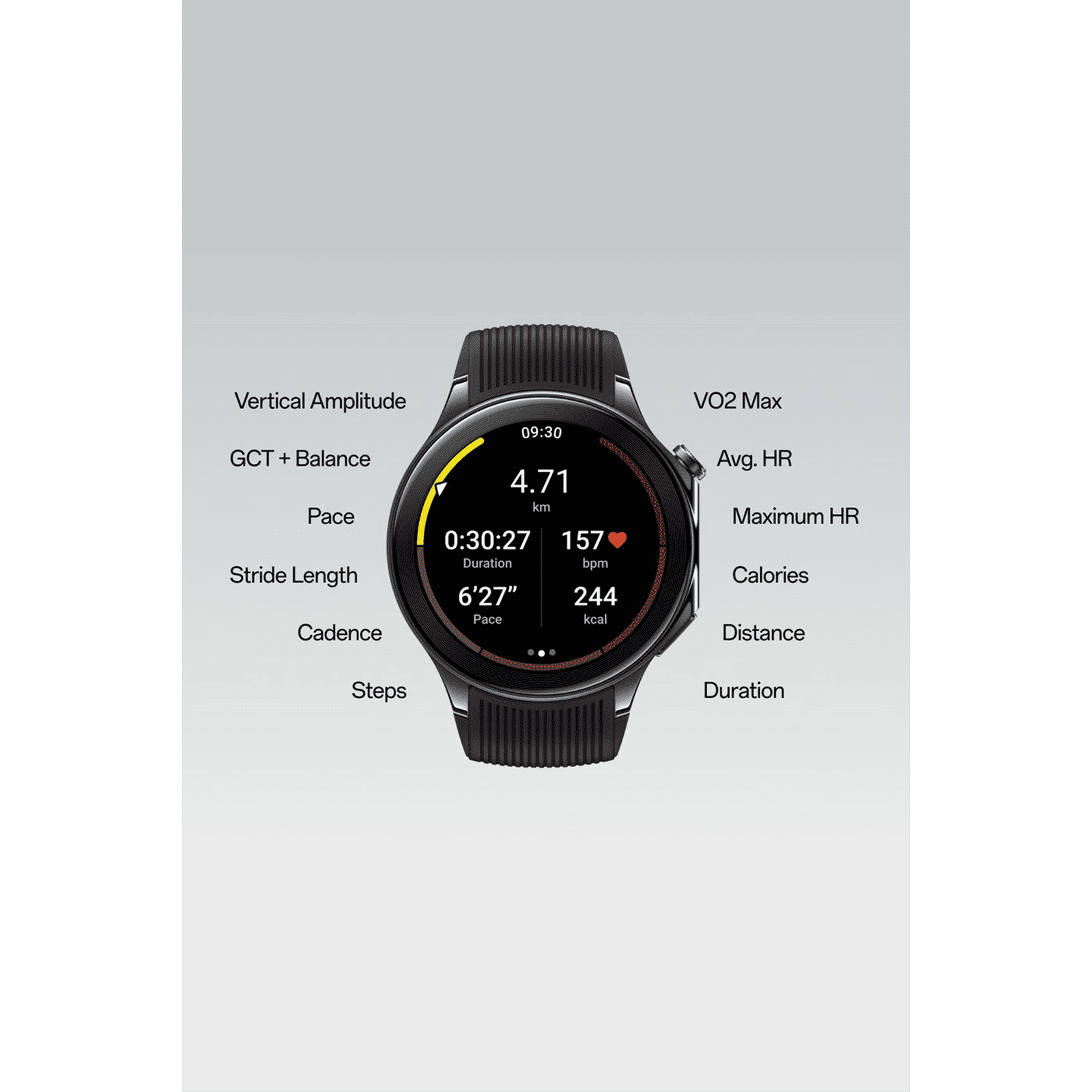 OnePlus Watch 2 Wi-Fi+Bluetooth Wear OS 4.0 Smartwatch (36.3mm AMOLED Display, Snapdragon W5 Gen 1, Dual-frequency GPS, Black Steel Strap)_10
