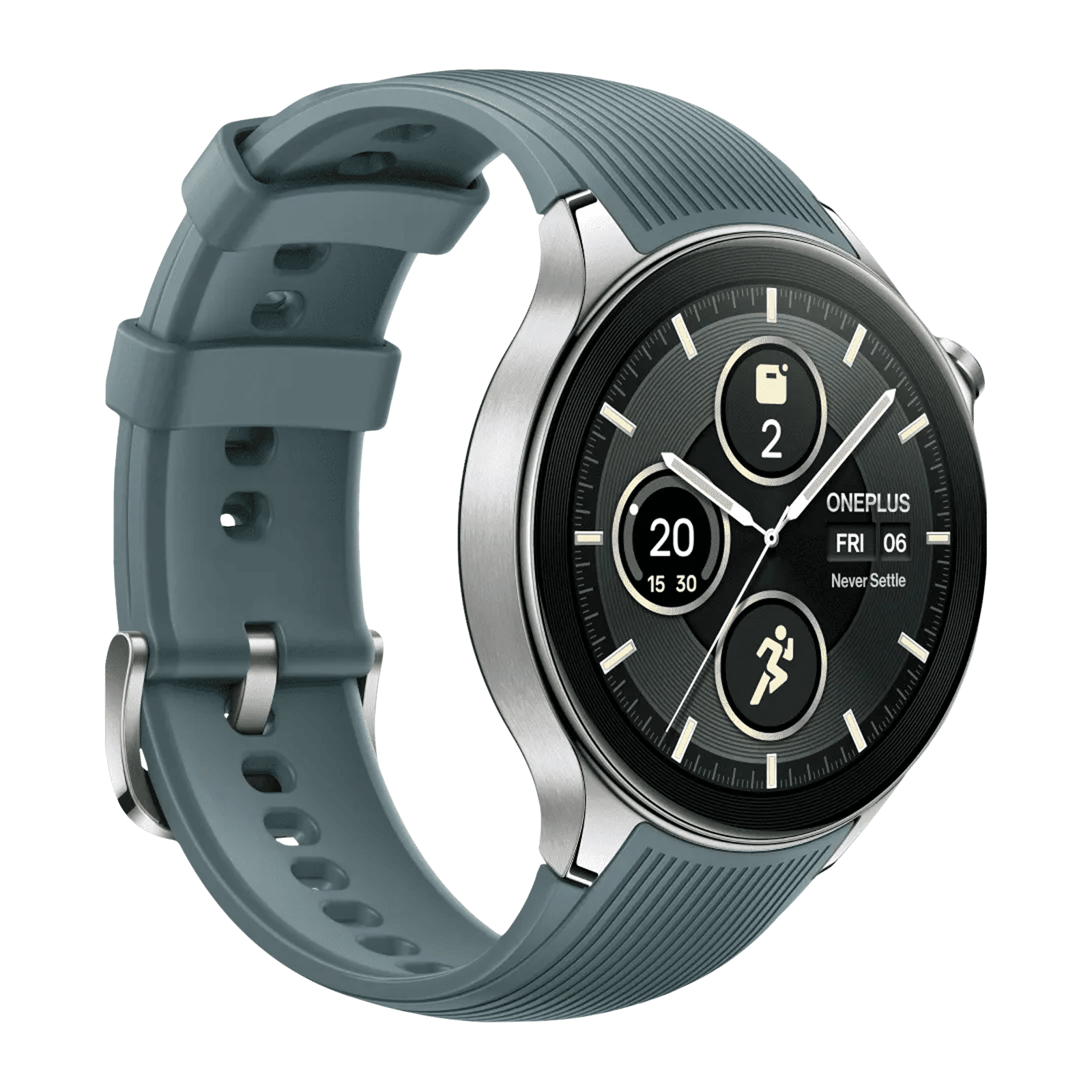 OnePlus Watch 2 GPS+WiFi+Bluetooth Google OS 4 Smartwatch (36.3mm AMOLED Display, Snapdragon W5 Gen 1, GPS, Radiant Steel Strap)_5