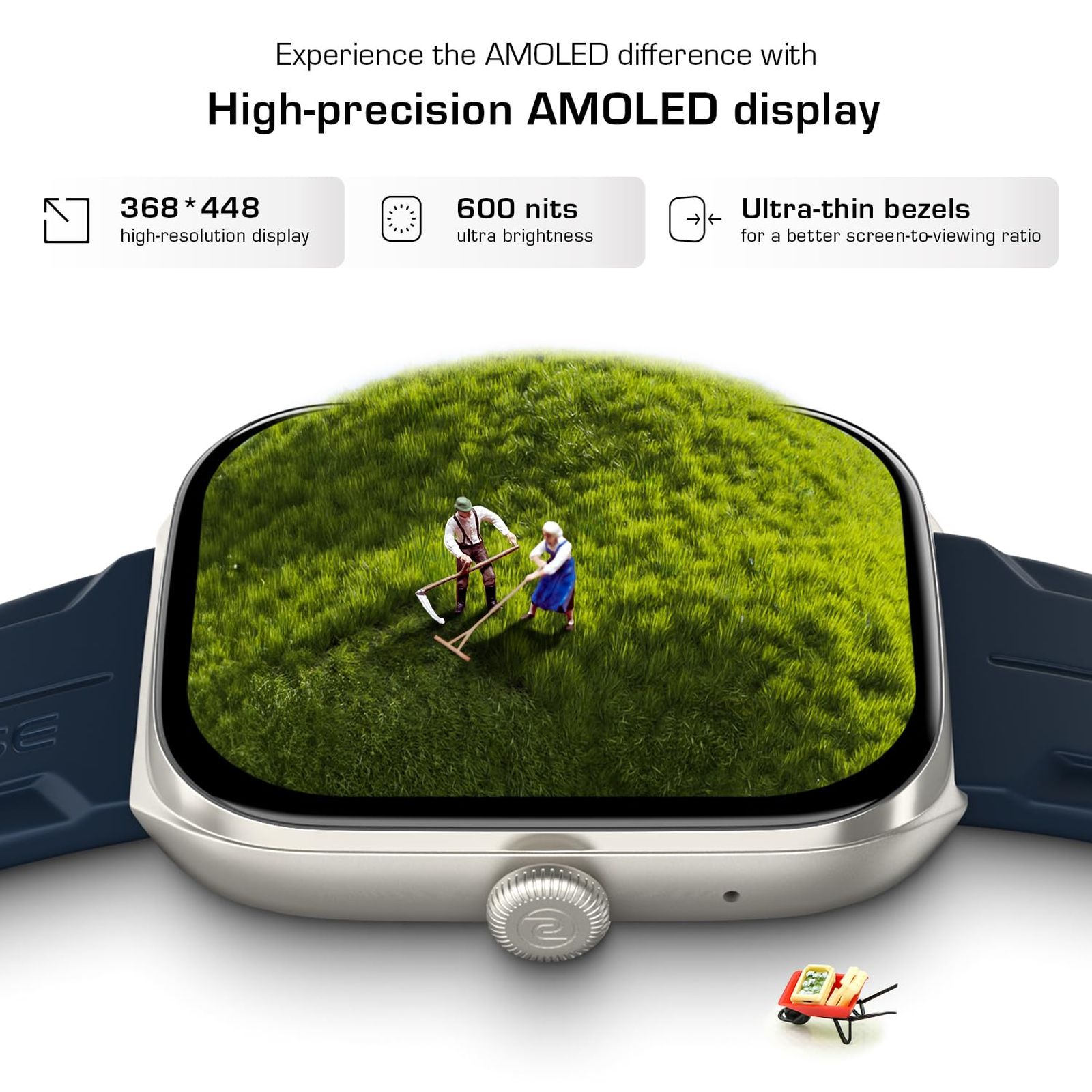 Noise ColorFit Ore Smartwatch with Bluetooth Calling (53.34mm HD AMOLED Display, IP68 Water Resistant, Space Blue Strap) Noise ColorFit Ore Smartwatch with Bluetooth Calling (53.34mm HD AMOLED Display, IP68 Water Resistant, Space Blue Strap)_2