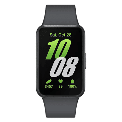 SAMSUNG Galaxy Fit3 Smartwatch with Activity Tracker (40.9mm AMOLED Display, IP68 Water Resistant, Gray Strap)