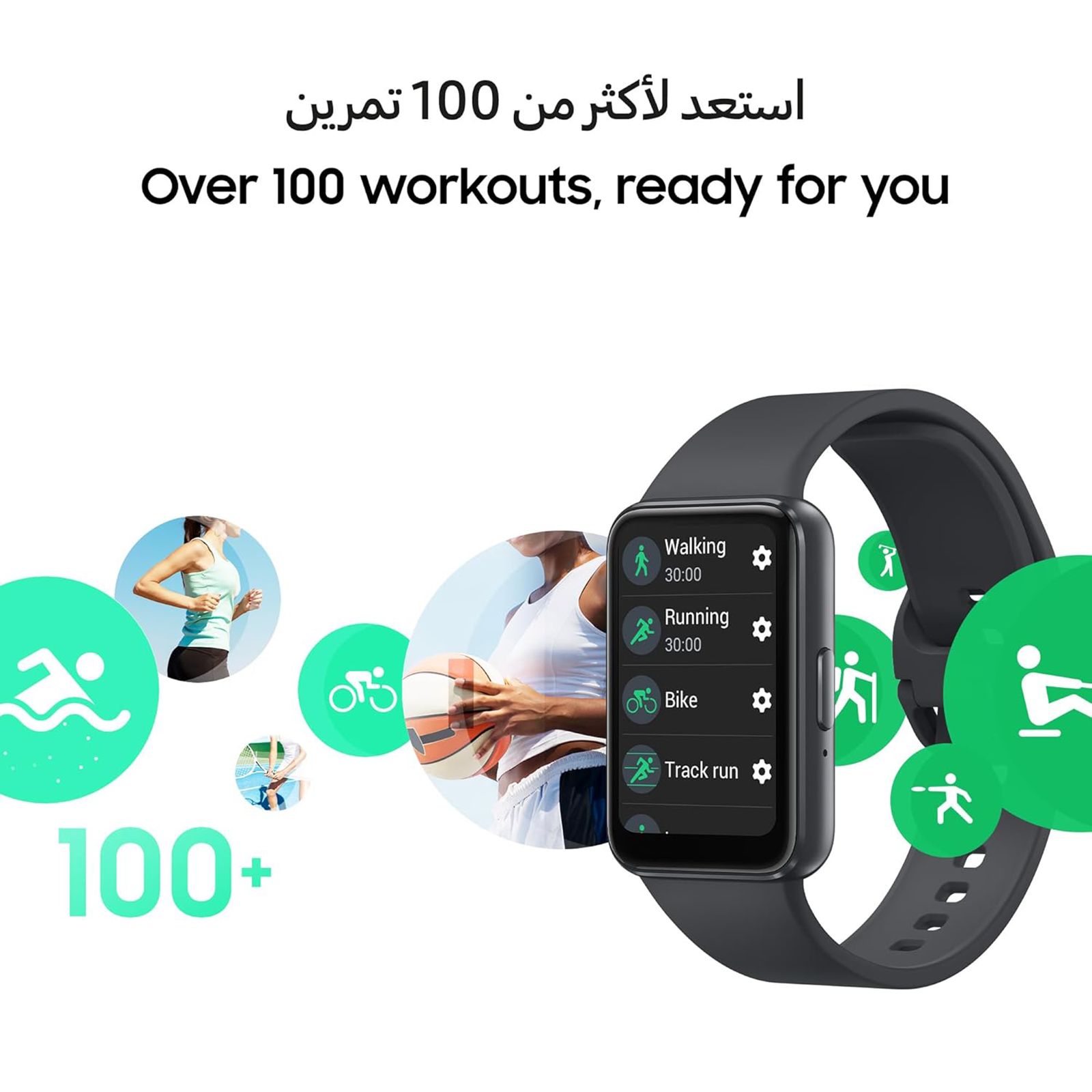 SAMSUNG Galaxy Fit3 Smartwatch with Activity Tracker (40.9mm AMOLED Display, IP68 Water Resistant, Gray Strap)_9