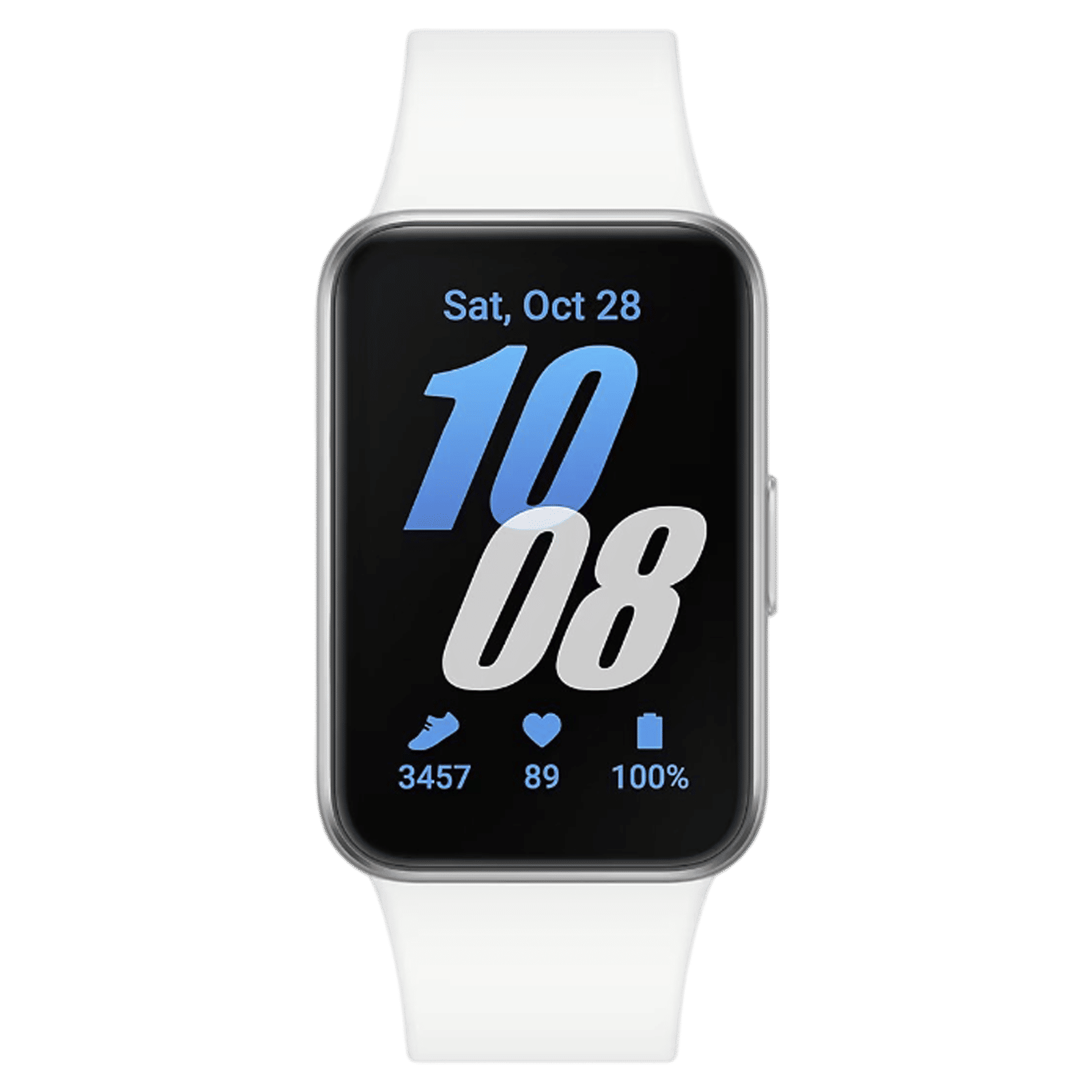 SAMSUNG Galaxy Fit3 Smartwatch with Activity Tracker (40.9mm AMOLED Display, IP68 Water Resistant, Silver Strap) SAMSUNG Galaxy Fit3 Smartwatch with Activity Tracker (40.9mm AMOLED Display, IP68 Water Resistant, Silver Strap)_1