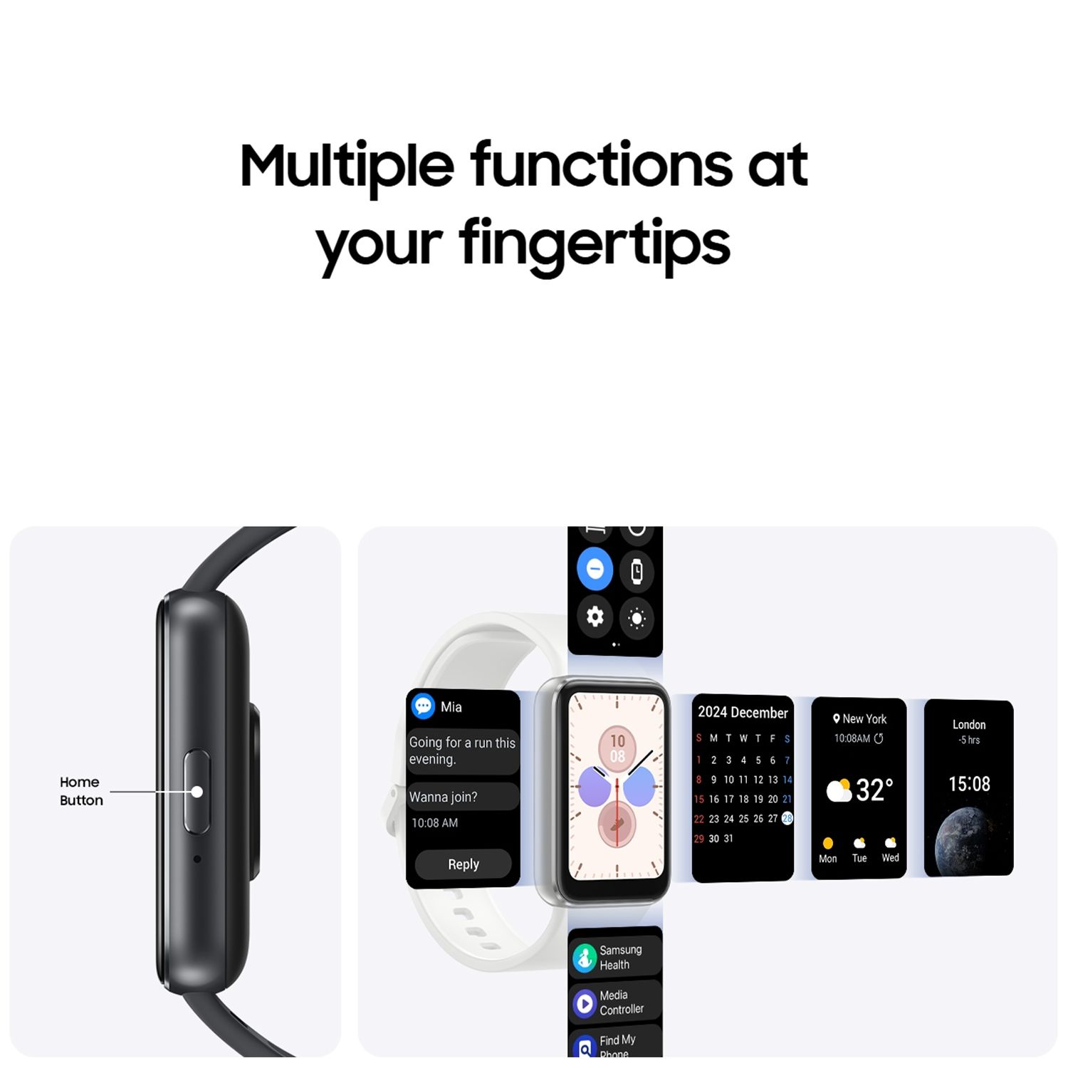 SAMSUNG Galaxy Fit3 Smartwatch with Activity Tracker (40.9mm AMOLED Display, IP68 Water Resistant, Silver Strap) SAMSUNG Galaxy Fit3 Smartwatch with Activity Tracker (40.9mm AMOLED Display, IP68 Water Resistant, Silver Strap)_13