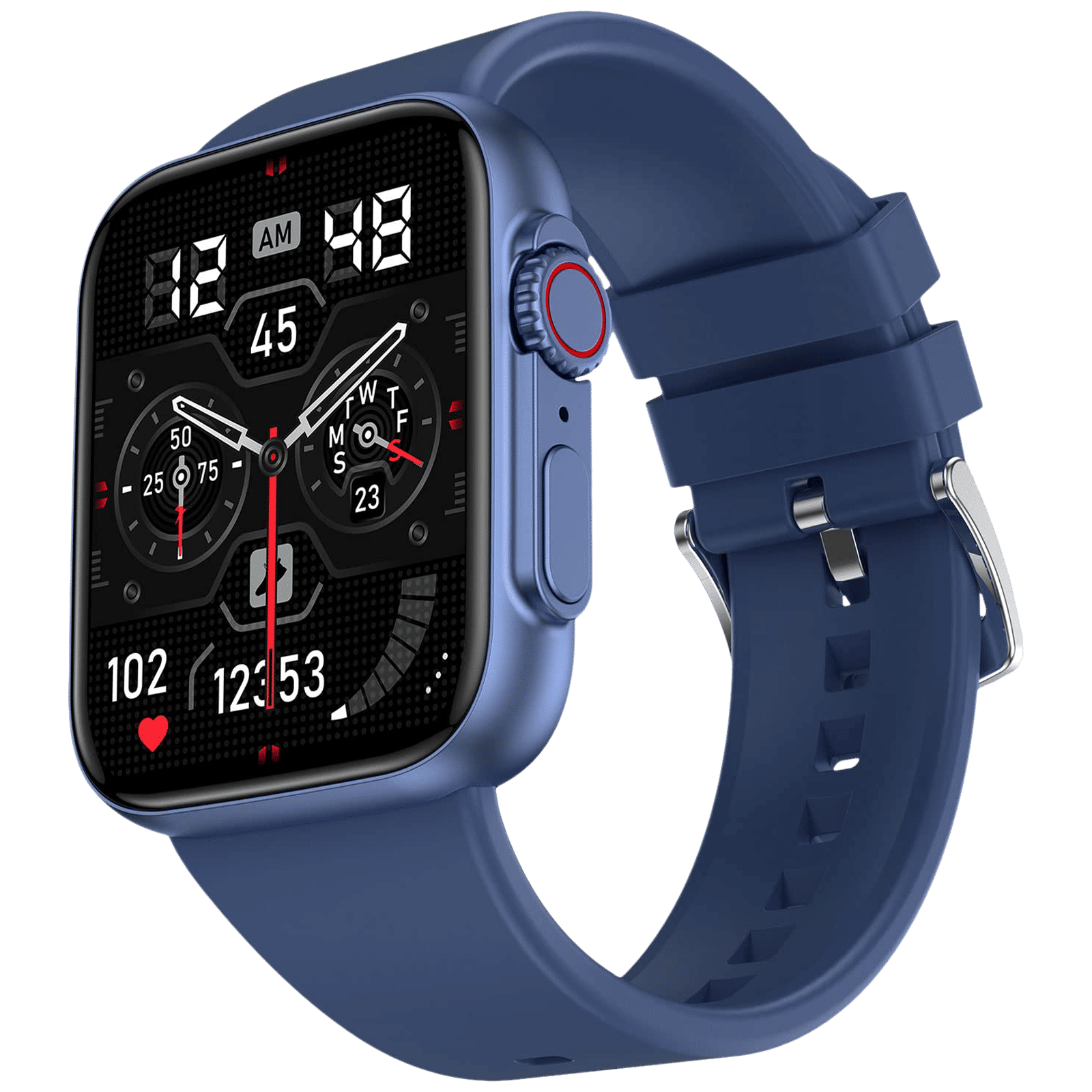 FIRE-BOLTT Gladiator Smartwatch with Bluetooth Calling (49.7mm HD Display, IP67 Water Resistant, Blue Strap)_3