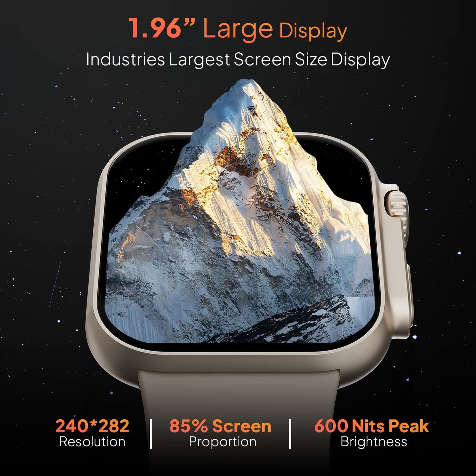 FIRE-BOLTT Gladiator Smartwatch with Bluetooth Calling (49.7mm HD Display, IP67 Water Resistant, Light Gold Strap)_15
