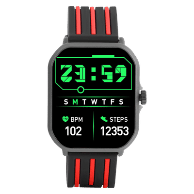 Croma Velocity AW Smartwatch with Bluetooth
                      Calling (49.76mm AMOLED Display, IP68 Water
                      Resistant, Black Strap)