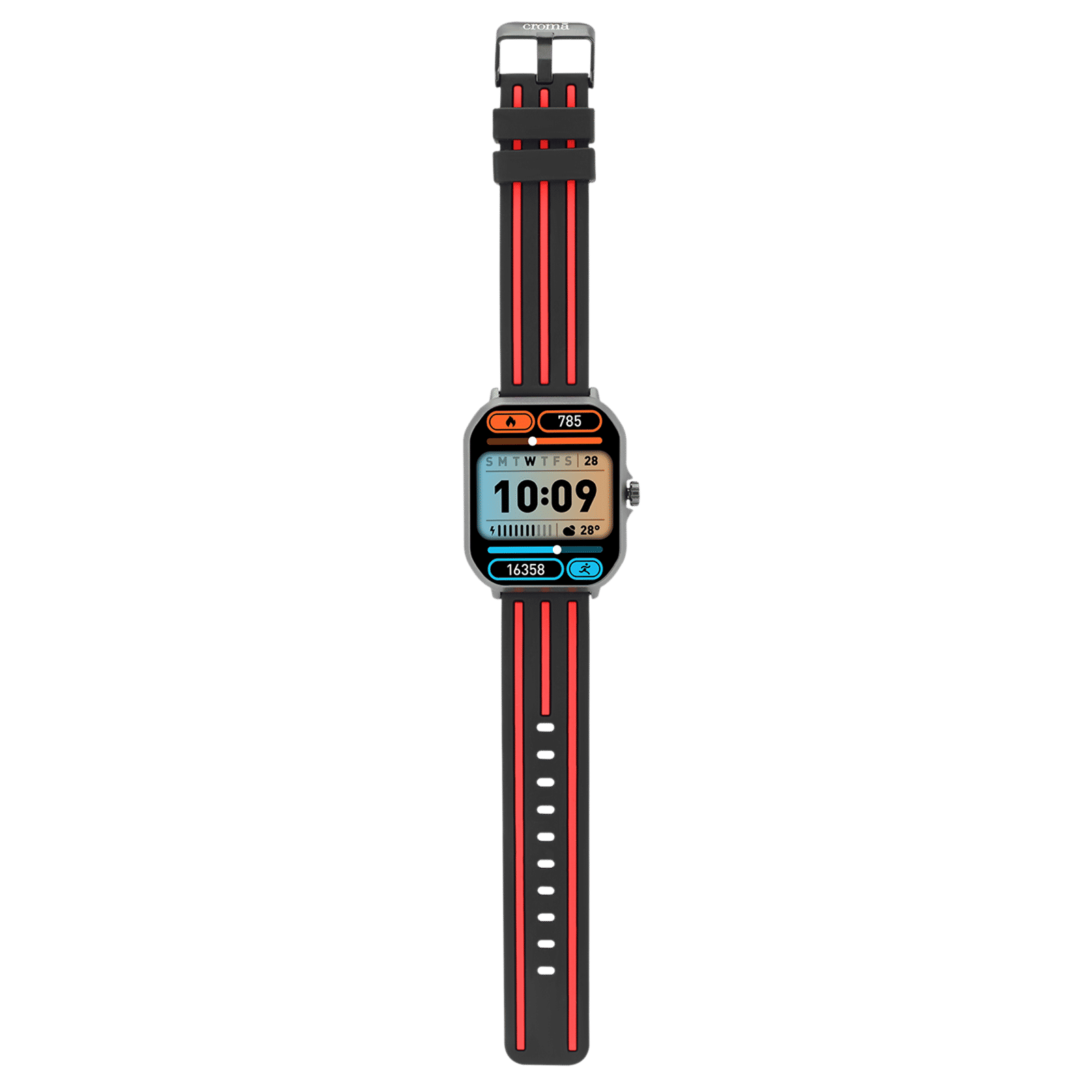 Croma Velocity AW Smartwatch with Bluetooth Calling (49.76mm AMOLED Display, IP68 Water Resistant, Black Strap)_8