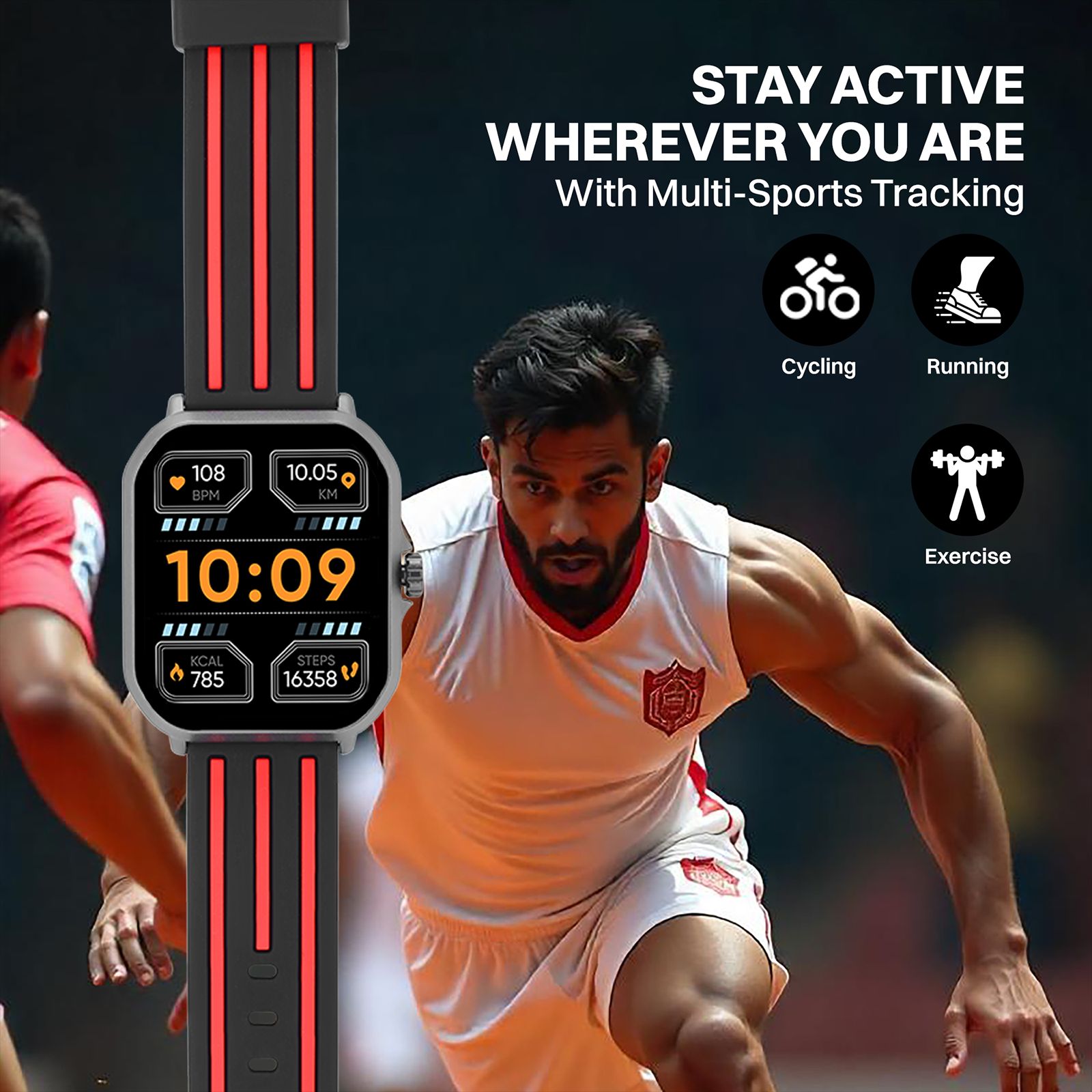 Croma Velocity AW Smartwatch with Bluetooth Calling (49.76mm AMOLED Display, IP68 Water Resistant, Black Strap)_12