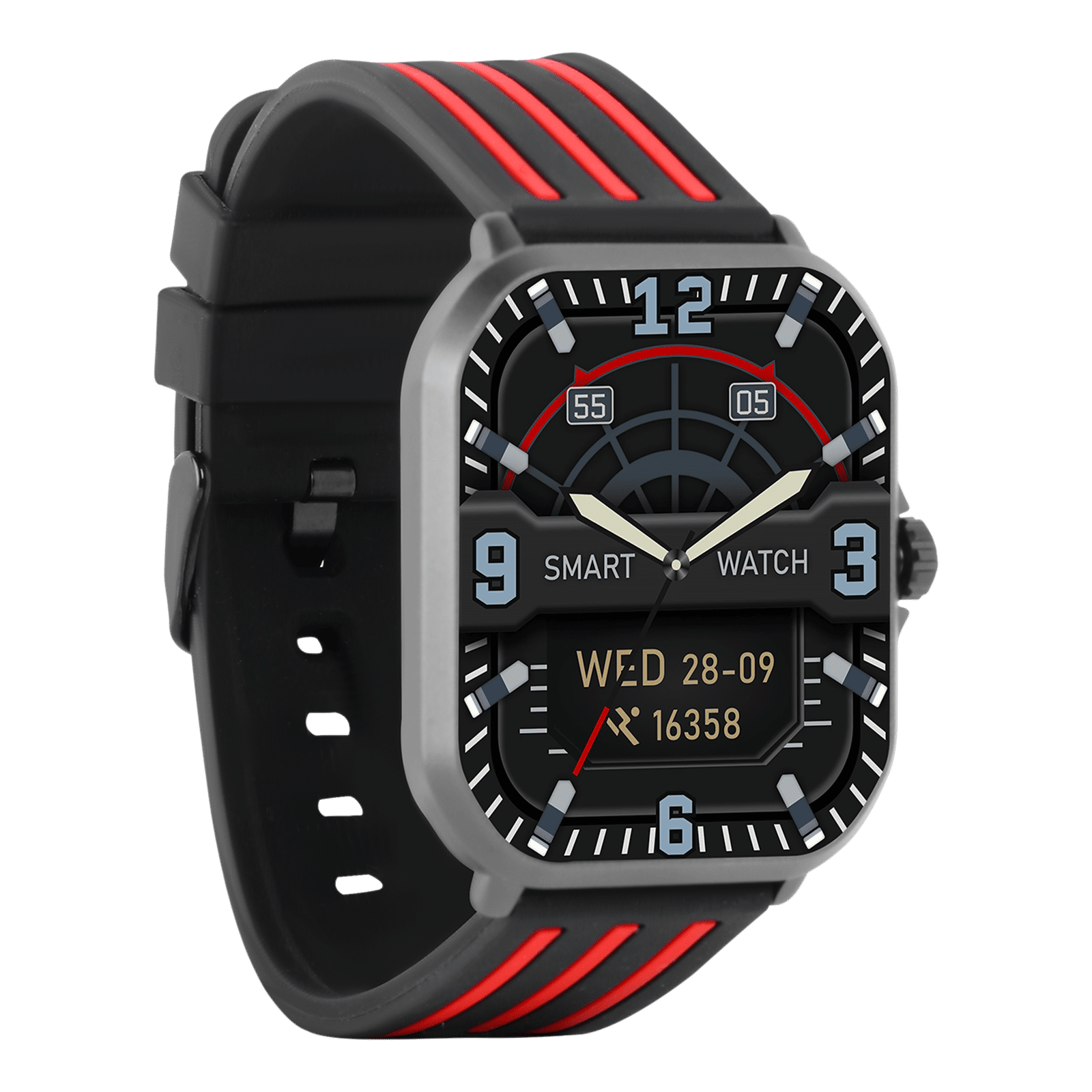 Croma Velocity AW Smartwatch with Bluetooth Calling (49.76mm AMOLED Display, IP68 Water Resistant, Black Strap)_4