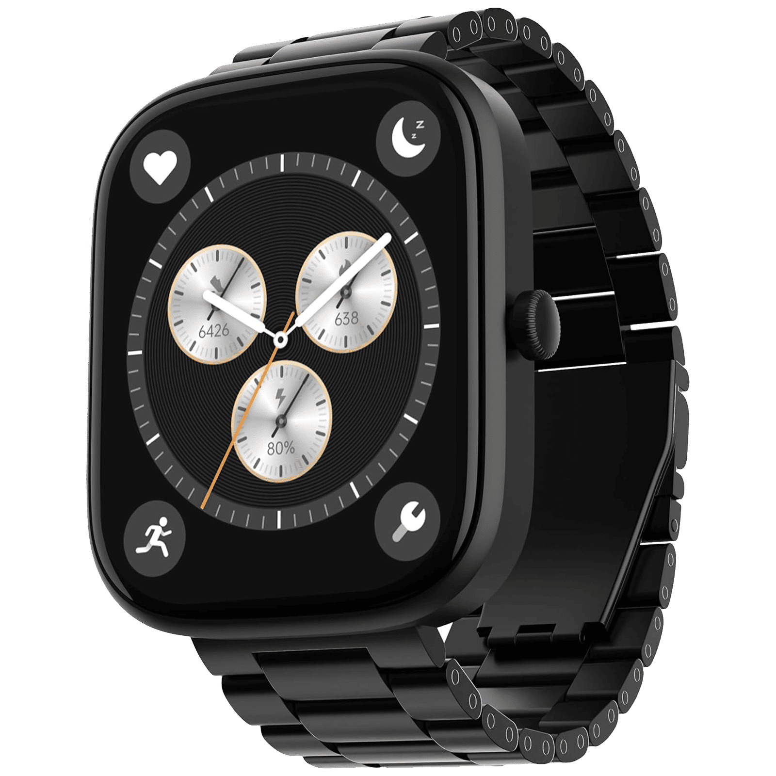 boAt Ultima Prism Smartwatch with Bluetooth Calling (49.7mm AMOLED Display, IP67 Sweat Resistant, Steel Black Strap) boAt Ultima Prism Smartwatch with Bluetooth Calling (49.7mm AMOLED Display, IP67 Sweat Resistant, Steel Black Strap)_1