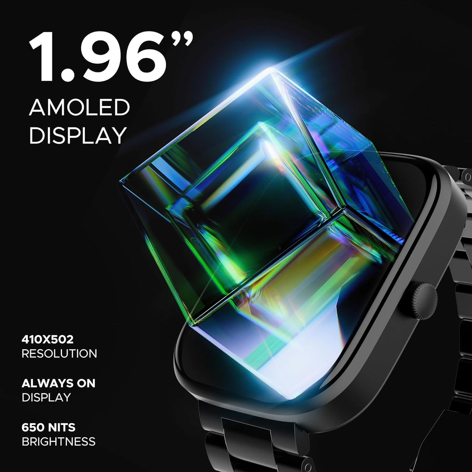 boAt Ultima Prism Smartwatch with Bluetooth Calling (49.7mm AMOLED Display, IP67 Sweat Resistant, Steel Black Strap) boAt Ultima Prism Smartwatch with Bluetooth Calling (49.7mm AMOLED Display, IP67 Sweat Resistant, Steel Black Strap)_9