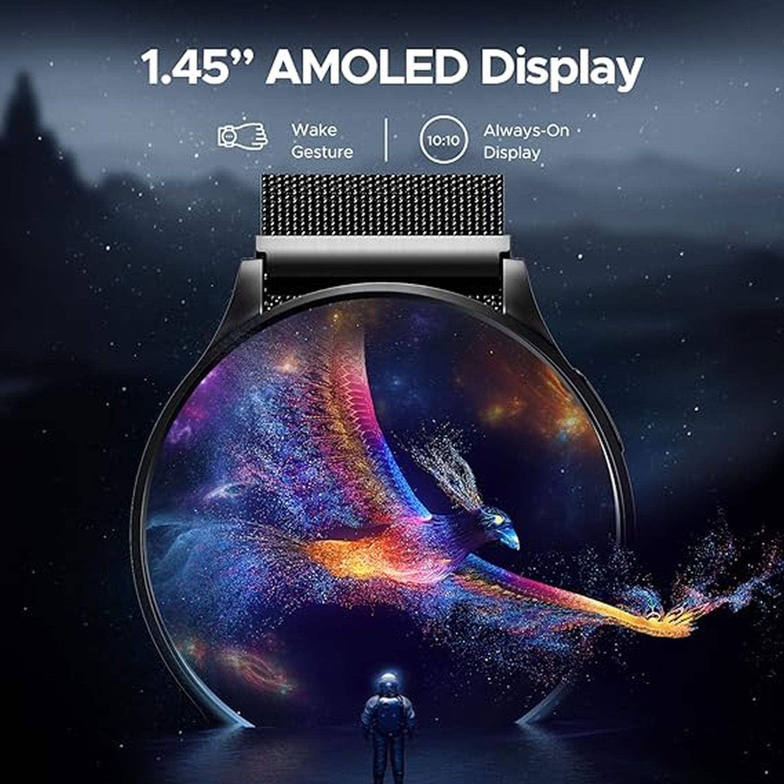 boAt Lunar Prime Smartwatch with Bluetooth Calling (36.8mm AMOLED Display, IP67 Sweat Resistant, Metal Black Strap)_4