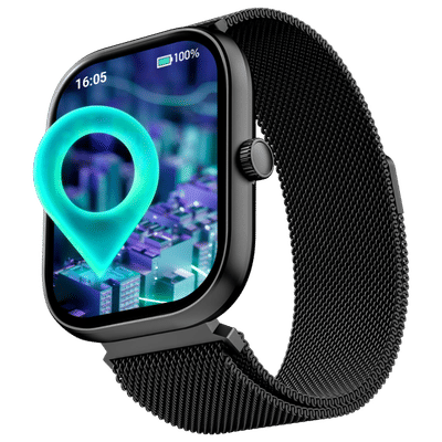 boAt Wave Sigma 3 Smartwatch with Bluetooth Calling (51.05mm HD Display, IP67 Water Resistant, Metal Black Strap)