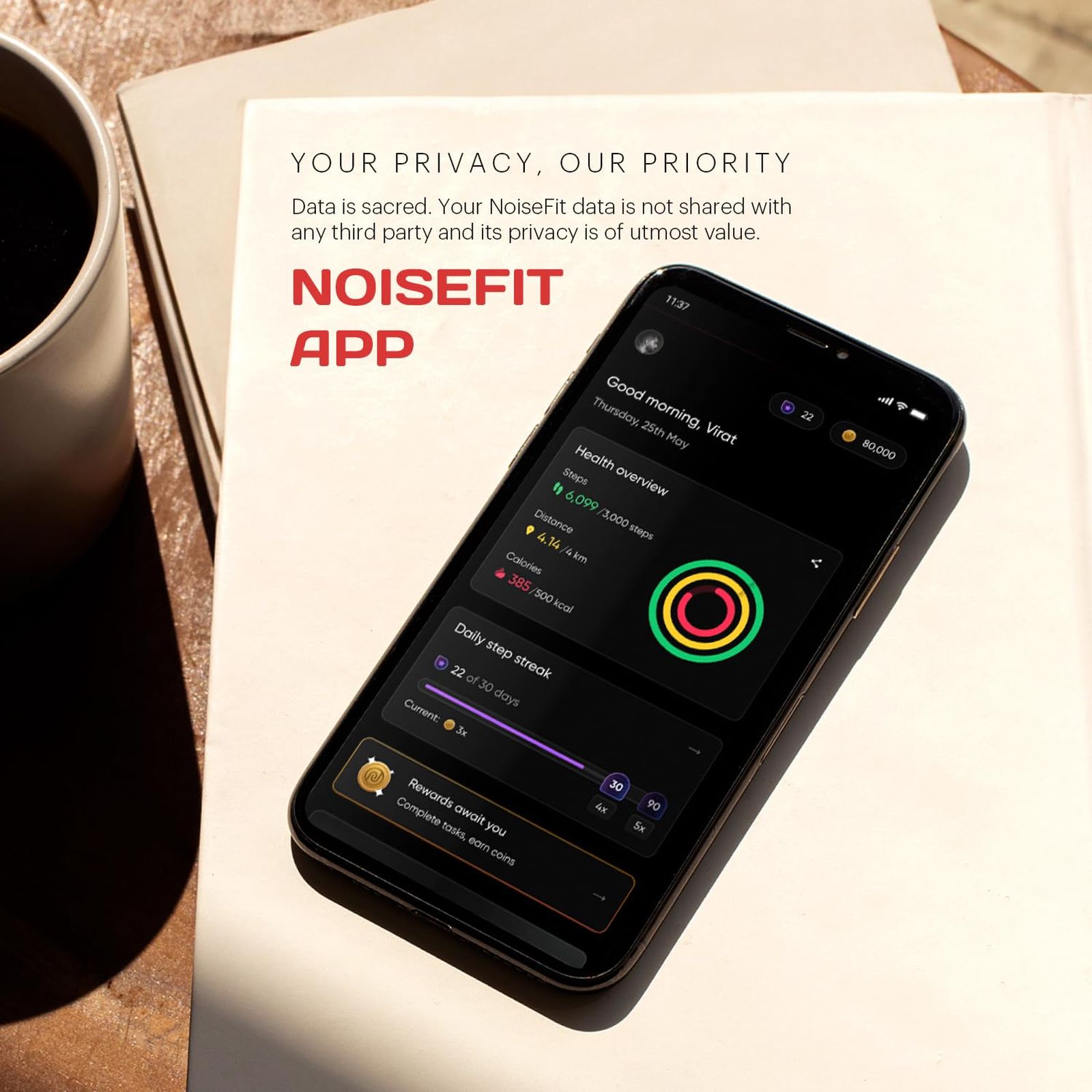 noise ColorFit Pulse 4 Smartwatch with Bluetooth Calling (46.9mm AMOLED Display, IP68 Water Resistant, Jet Black Strap) noise ColorFit Pulse 4 Smartwatch with Bluetooth Calling (46.9mm AMOLED Display, IP68 Water Resistant, Jet Black Strap)_10