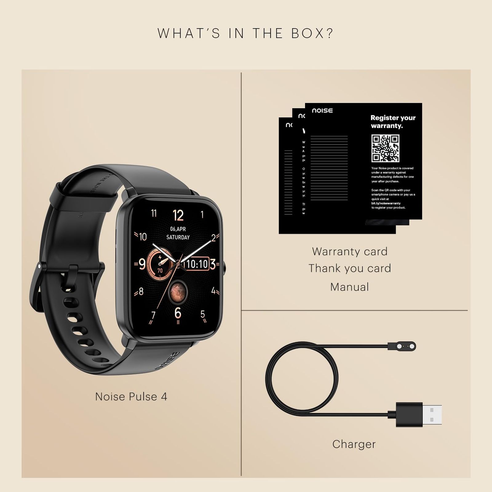 noise ColorFit Pulse 4 Smartwatch with Bluetooth Calling (46.9mm AMOLED Display, IP68 Water Resistant, Rose Gold Pink Strap) noise ColorFit Pulse 4 Smartwatch with Bluetooth Calling (46.9mm AMOLED Display, IP68 Water Resistant, Rose Gold Pink Strap)_3