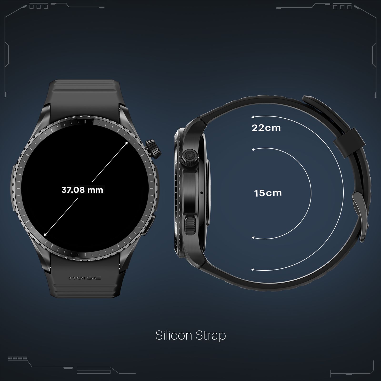 noise Origin Smartwatch with Activity Tracker (37.08mm AMOLED Display, 3ATM Water Resistant, Classic Brown Strap)_14