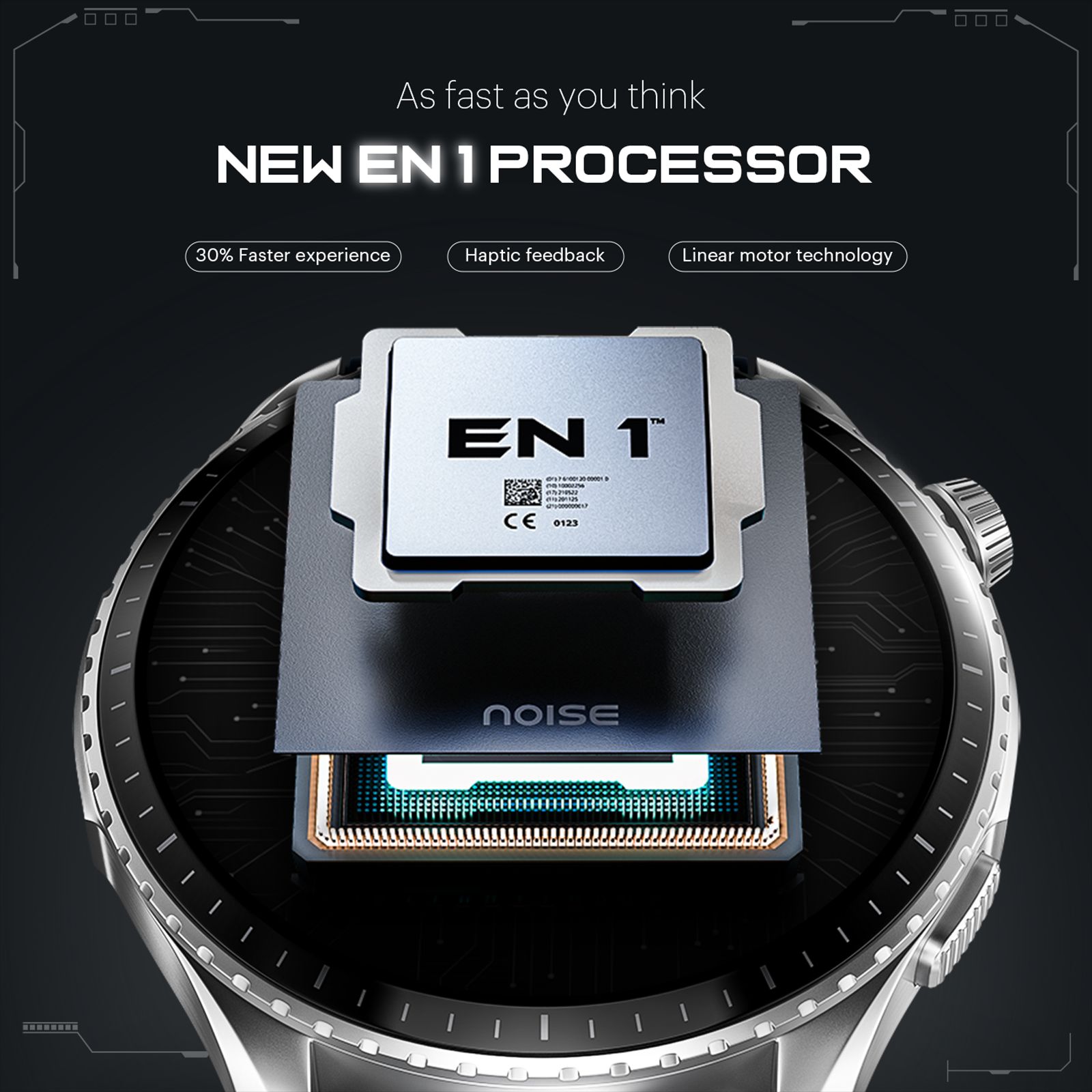 noise Origin Smartwatch with Activity Tracker (37.08mm AMOLED Display, 3ATM Water Resistant, Classic Black Strap)_8