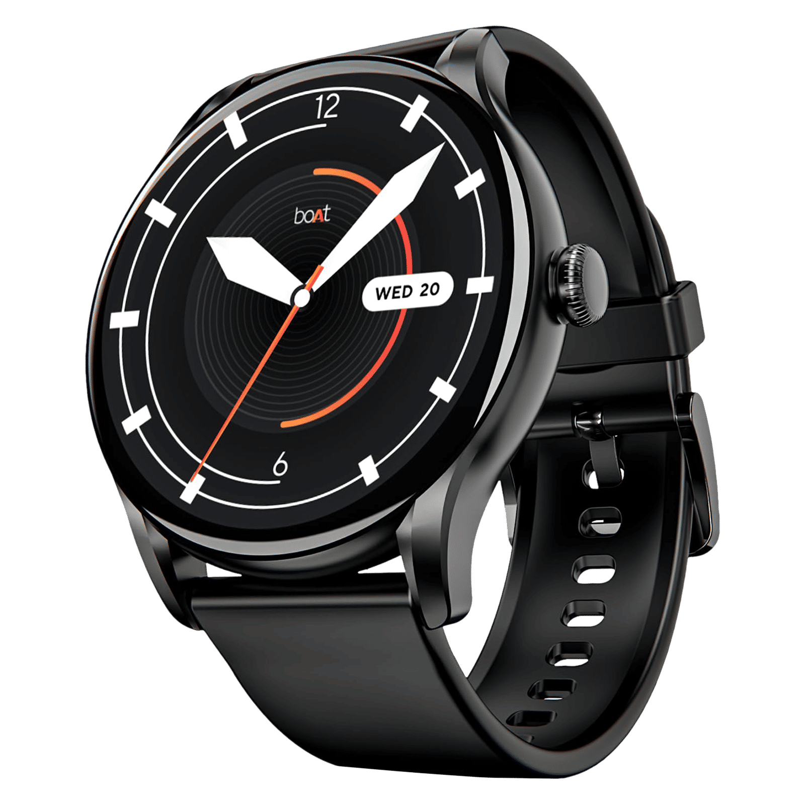 boAt Lunar Connect Ace Smartwatch with Bluetooth Calling (36.3mm AMOLED Display, IP68 Water Resistant, Charcoal Black Strap) boAt Lunar Connect Ace Smartwatch with Bluetooth Calling (36.3mm AMOLED Display, IP68 Water Resistant, Charcoal Black Strap)_1
