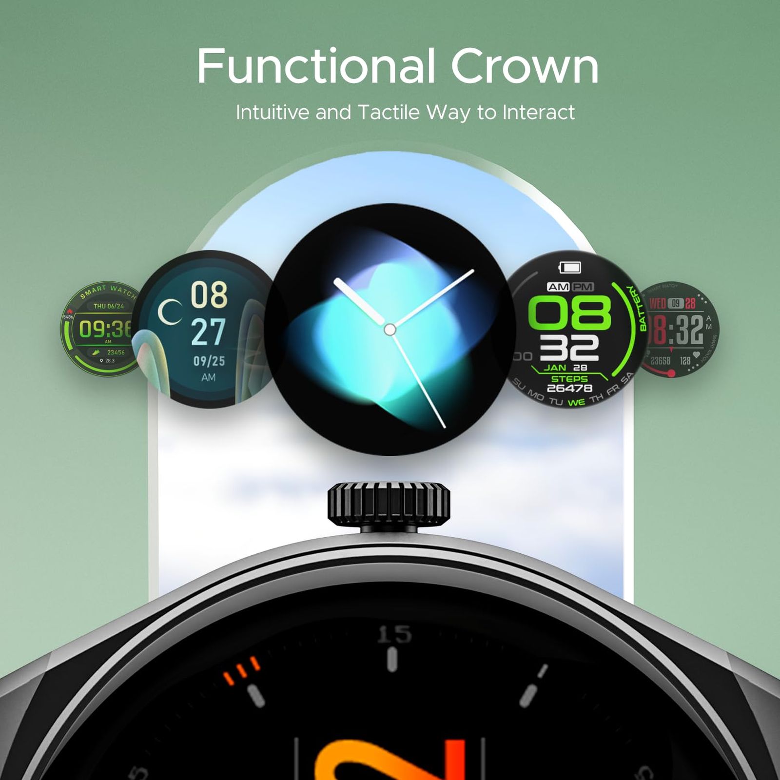 boAt Lunar Seek Smartwatch with Bluetooth Calling (35.30mm 2.5D Curved HD Display, IP67 Water Resistant, Active Black Strap)_6