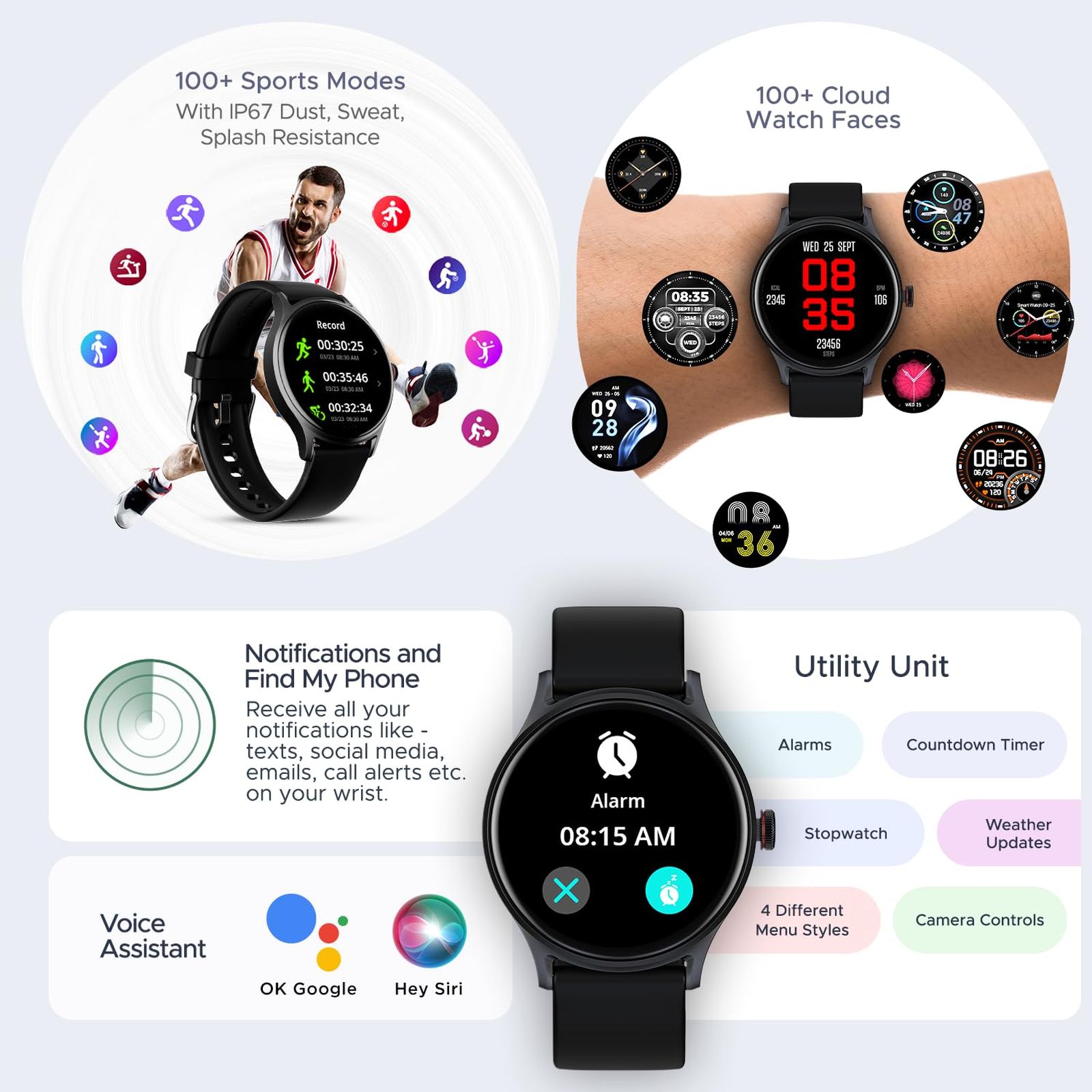 boAt Lunar Vista Smartwatch with Bluetooth Calling (38.6mm HD Display, IP68 Sweat Resistant, Active Black Strap)_3