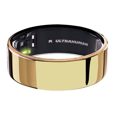 Ultrahuman Ring Air Smart Ring with Activity Tracker (Size 6, 6-Axis Motion Sensors, Bionic Gold)