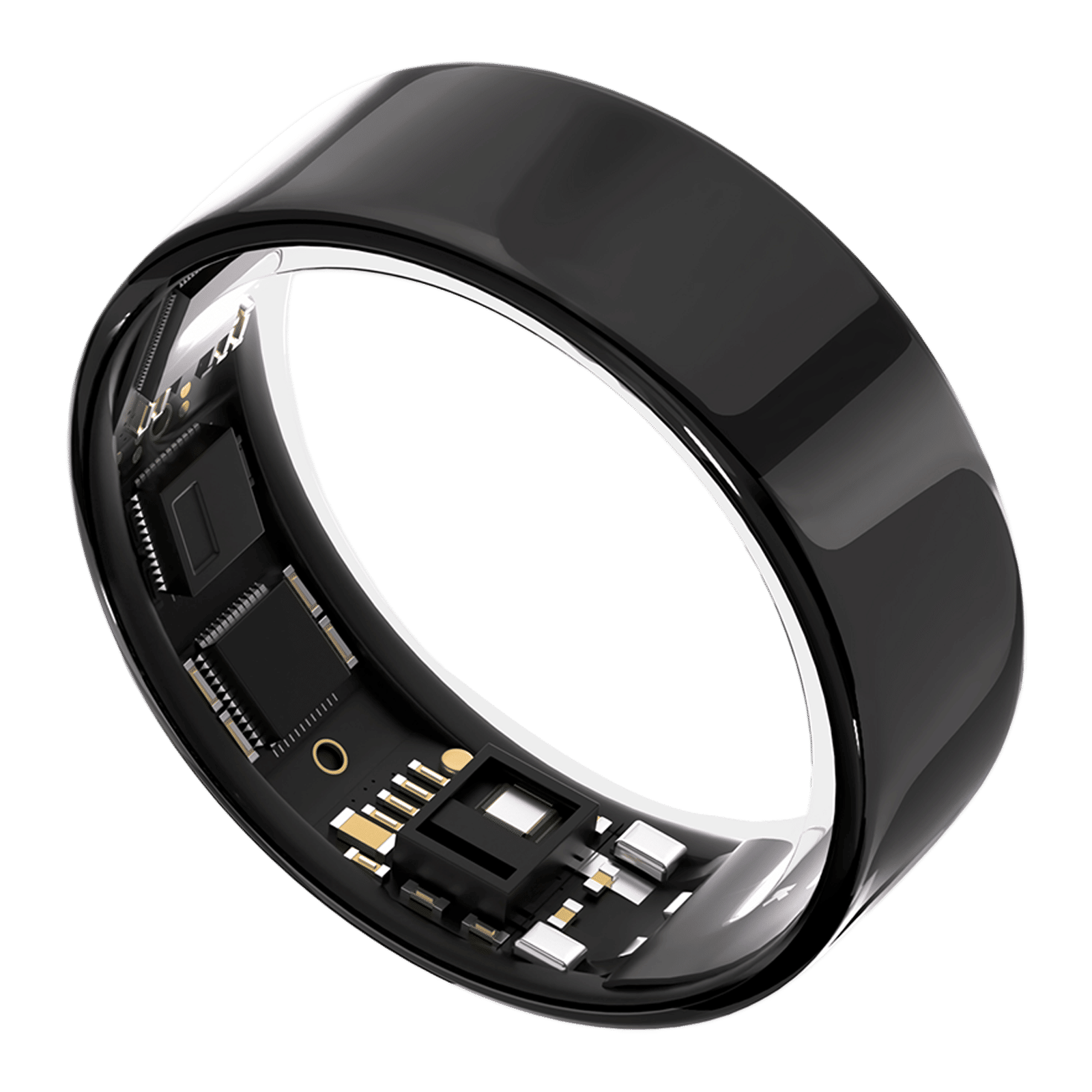 Ultrahuman Ring Air Smart Ring with Activity Tracker (Buy Sizing Kit First, Size 8, Upto 100 Meter Water Resistant, Aster Black)_4