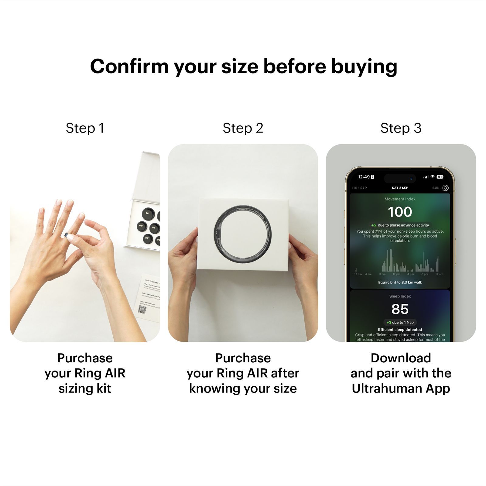 Ultrahuman Ring Air Smart Ring with Activity Tracker (Buy Sizing Kit First, Size 9, Upto 100 Meter Water Resistant, Bionic Gold) Ultrahuman Ring Air Smart Ring with Activity Tracker (Buy Sizing Kit First, Size 9, Upto 100 Meter Water Resistant, Bionic Gold)_10