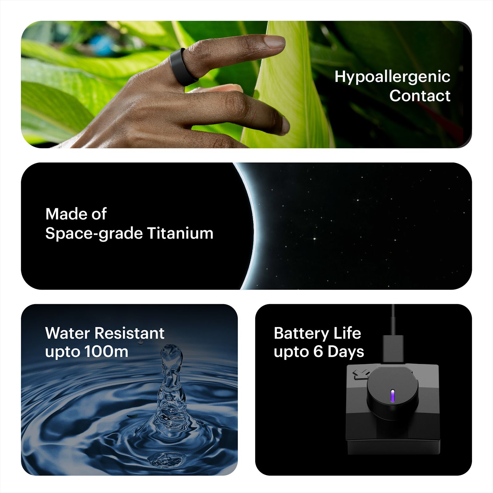 Ultrahuman Ring Air Smart Ring with Activity Tracker (Buy Sizing Kit First, Size 8, Upto 100 Meter Water Resistant, Matte Grey) Ultrahuman Ring Air Smart Ring with Activity Tracker (Buy Sizing Kit First, Size 8, Upto 100 Meter Water Resistant, Matte Grey)_7