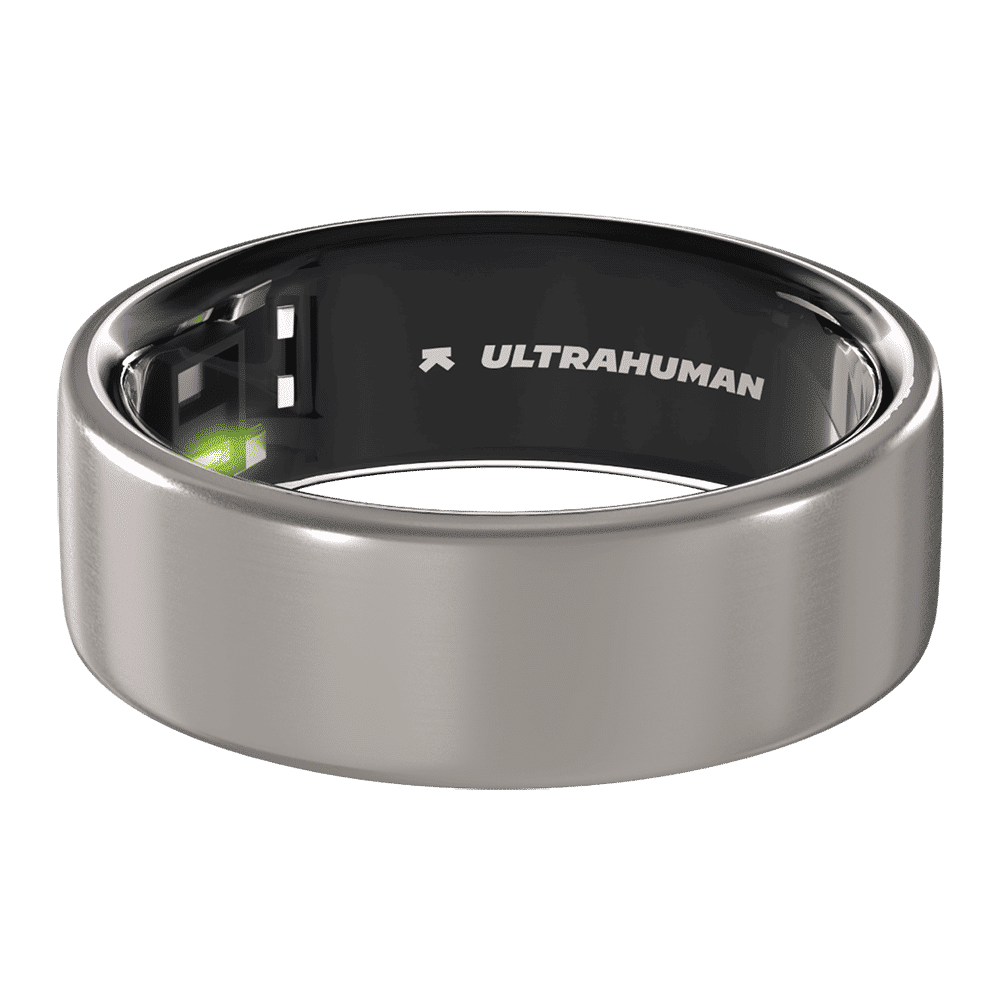 Ultrahuman Ring Air Smart Ring with Activity Tracker (Buy Sizing Kit First, Size 13, 6-Axis Motion Sensors, Raw Titanium)_1