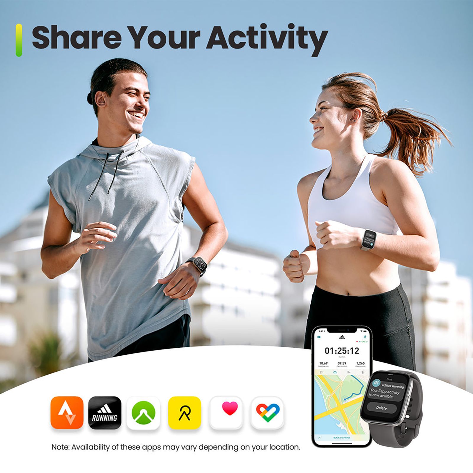 amazfit Bip 5 Unity Smartwatch with Bluetooth Calling (48.5mm TFT HD Display, IP68 Water Resistant, Charcoal Strap)_8