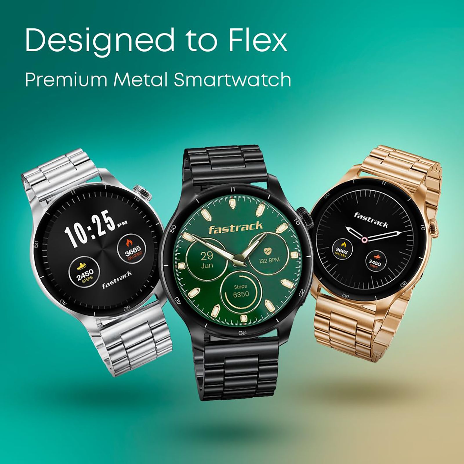 fastrack Dezire FX1 PRO Smartwatch with Bluetooth Calling (36.3mm AMOLED Display, IP68 Water Resistant, Carbon Black Strap)_8