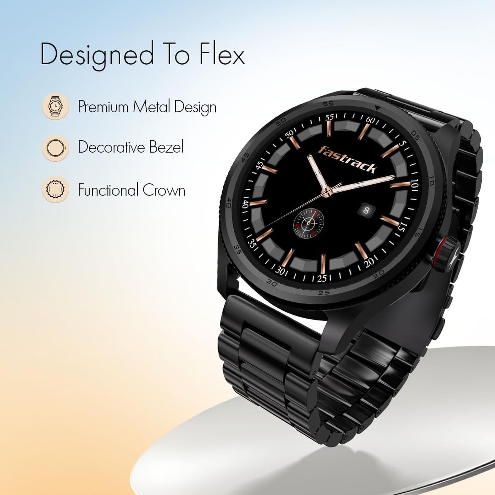 fastrack Magnus FX1 Smartwatch with Bluetooth Calling (35mm UltraVU Display, IP68 Water Resistant, Black Strap) fastrack Magnus FX1 Smartwatch with Bluetooth Calling (35mm UltraVU Display, IP68 Water Resistant, Black Strap)_6